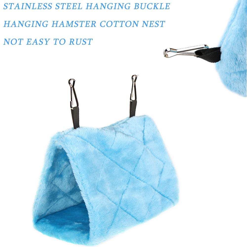 4Pcs Bird Tent Plush Hammock Warm Hut Hanging Parrot Nest For Cage Snuggle Sleeping Bed 9.4''X5.9''X7.0'' Hideaway Cave For Parakeet Cockatiels Cockatoo Lovebird