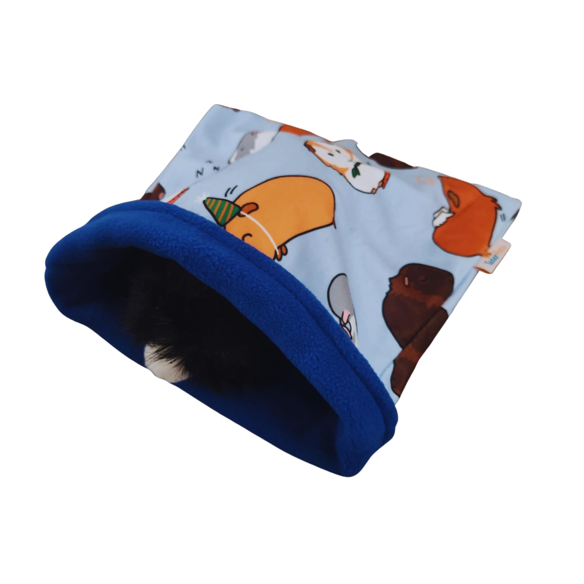 Tater Pets Snuggle Sack For Guinea Pigs Bed Pad Cuddle Sack Sleeping Bag (12X12)(Piggie Party)