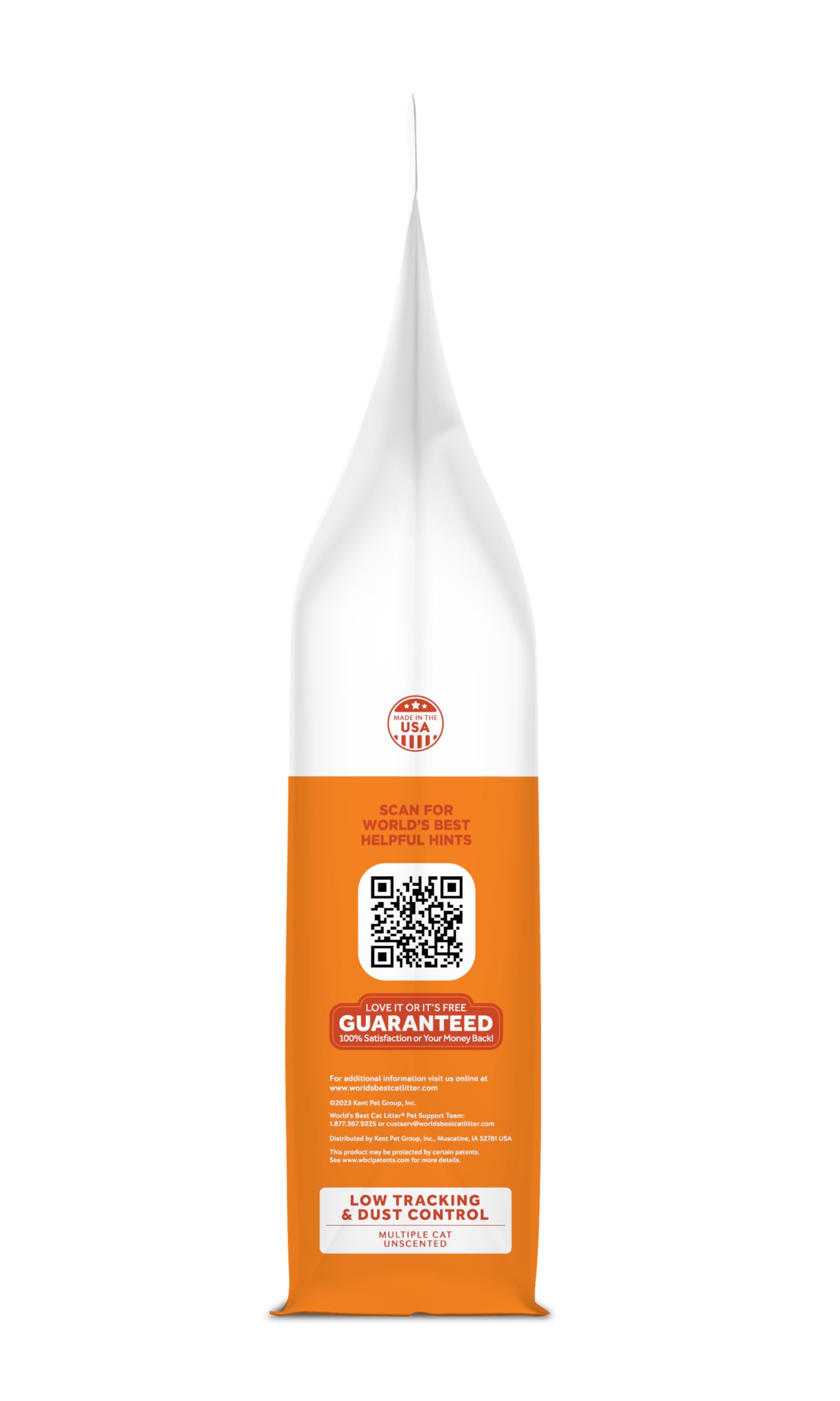 World'S Best Cat Litter Low Tracking & Dust Control Multiple Cat Unscented 8-Pounds - Natural Ingredients, Quick Clumping, Flushable & Made In Usa - Long-Lasting Odor Control & Easy Scooping