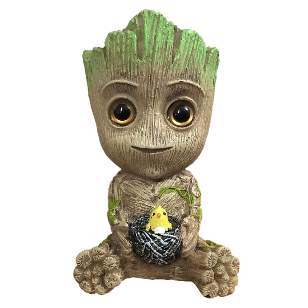 Slocme Aquarium Groot Air Bubbler Decorations - Oxygen Pump Resin Crafts For Aquarium Fish Tank Decor,With Air Bubbler Stone For Aquarium