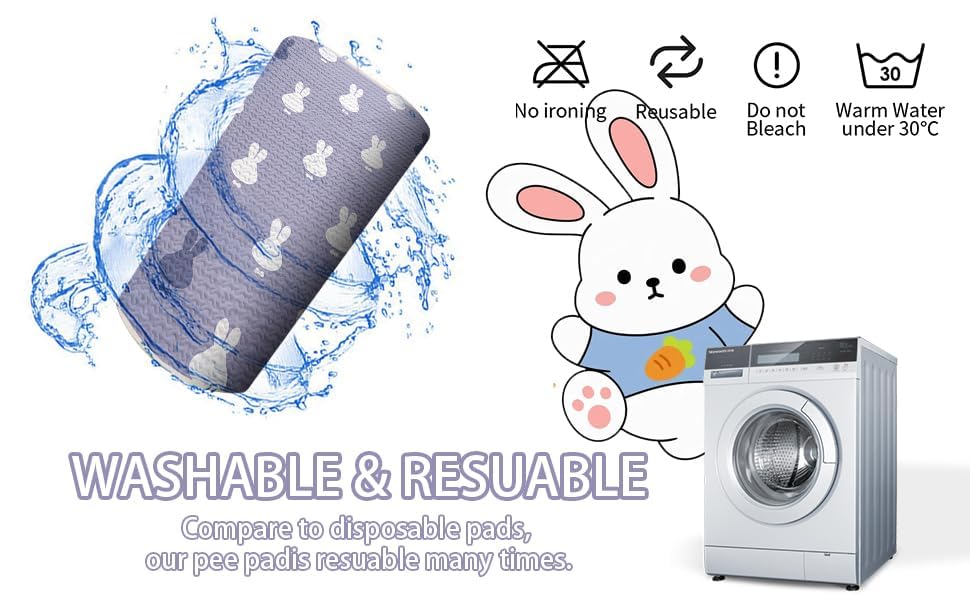 Dog Playpen Mat Crate Mat Puppy Pads,Lovely Dog Crate Pad, [Playpen Not Included !!!] Anti-Slip Bottom,Waterproof Reusable Washa