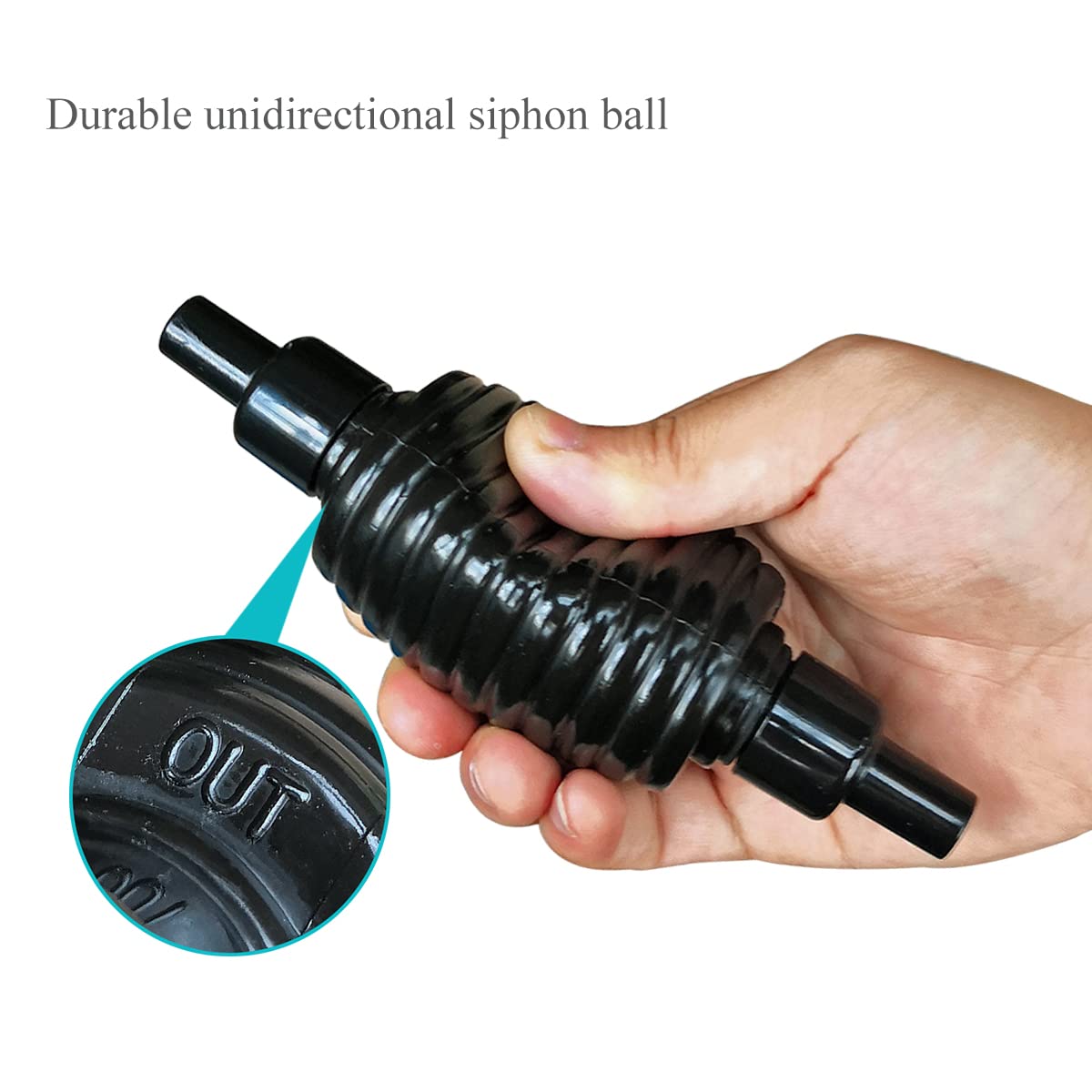 Laifoo 5Ft Aquarium Siphon Vacuum Cleaner For Fish Tank Cleaning Gravel & Sand