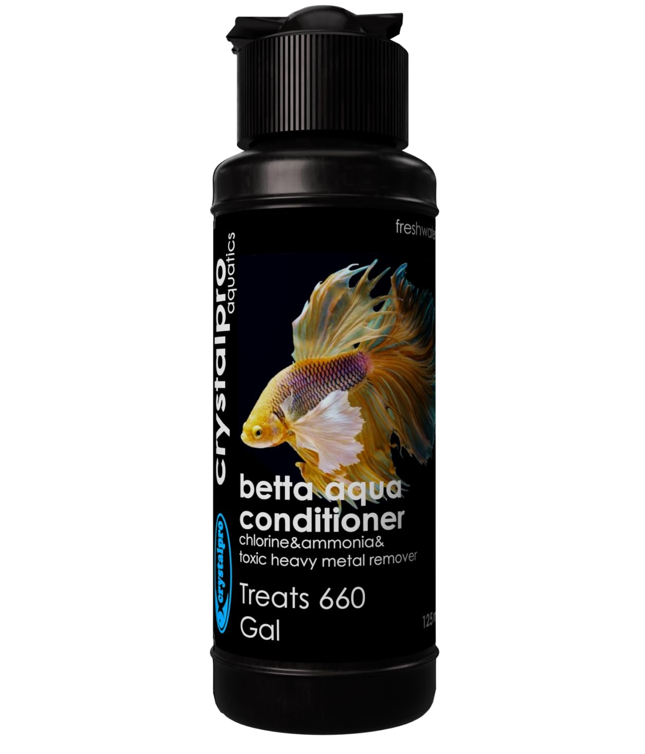 Crystalpro Betta Water Conditioner Treats 660 Gallons - Concentrated Betta Fish Water Conditioner Neutralizes Chlorine and Ammon
