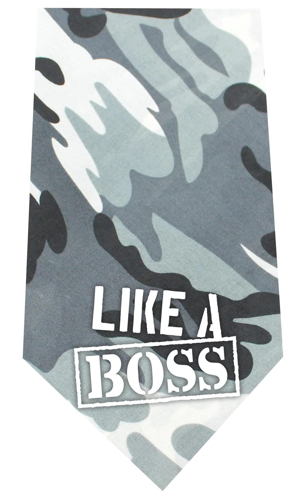 Mirage Pet Products Like a Boss Screen Print Bandana for Pets, Small, Bright Pink