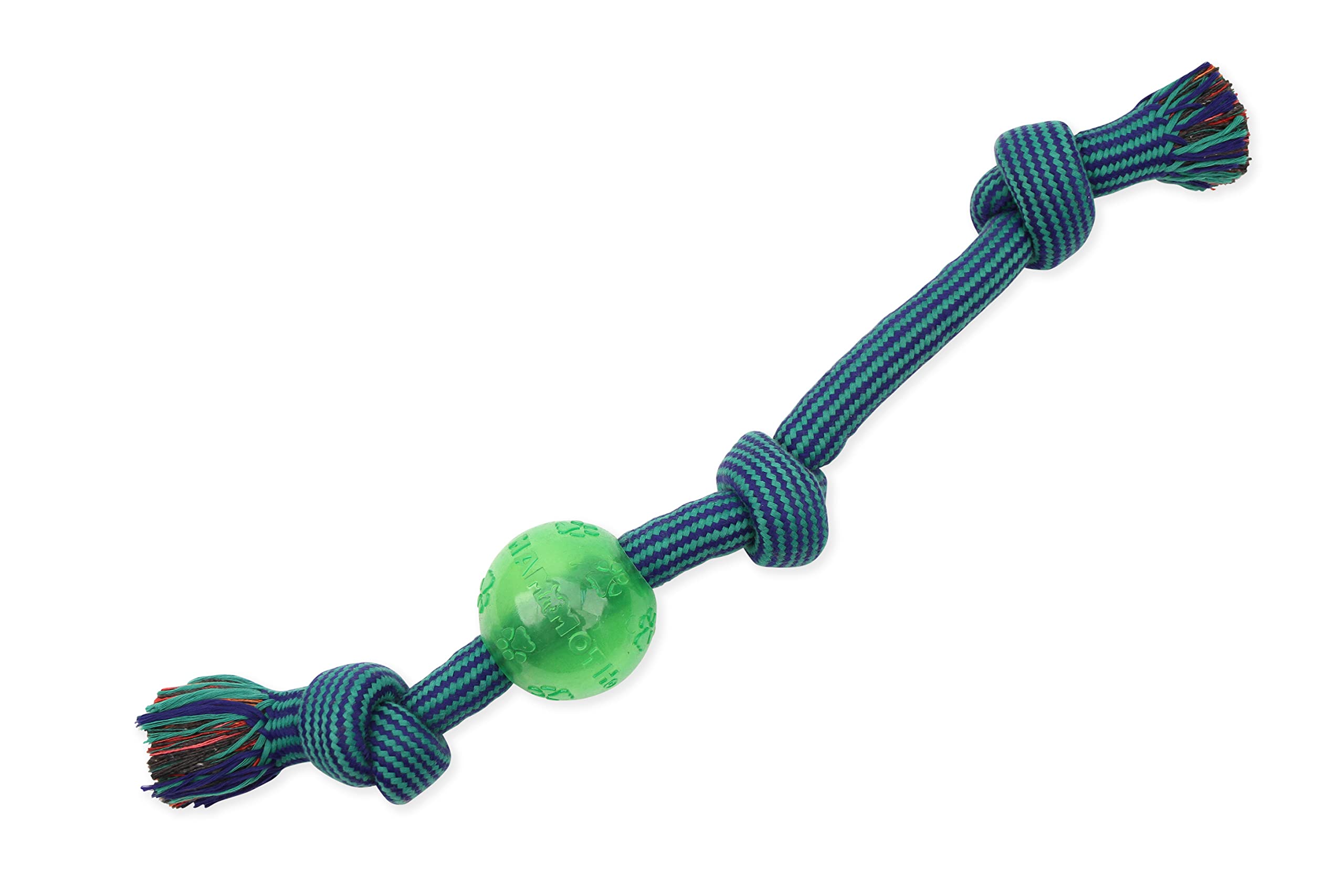 Mammoth Pet Products Large 20' Extra 3 Knot Tug W/Tpr Ball