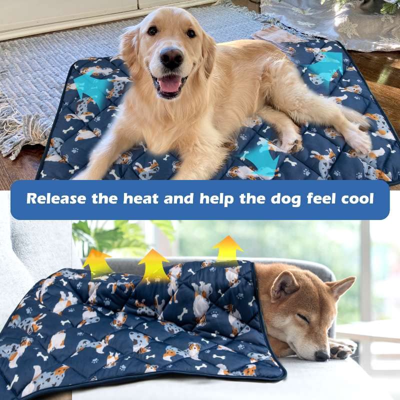 Dog Cooling Mat, Premium Lightweight Pet Cooling Blanket Bed Cover For Dogs, Cat, Puppies | Ice Silk Cooling Pad For Dogs Furnit