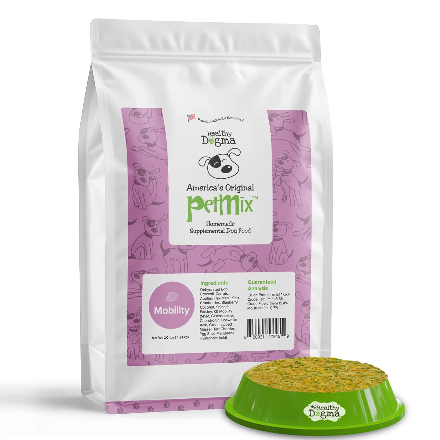 Healthy Dogma - PetMix Dehydrated Dog Food for Allergies, Joint Support & Mobility - Grain Free, Raw, Homemade Dog Food (Mobilit