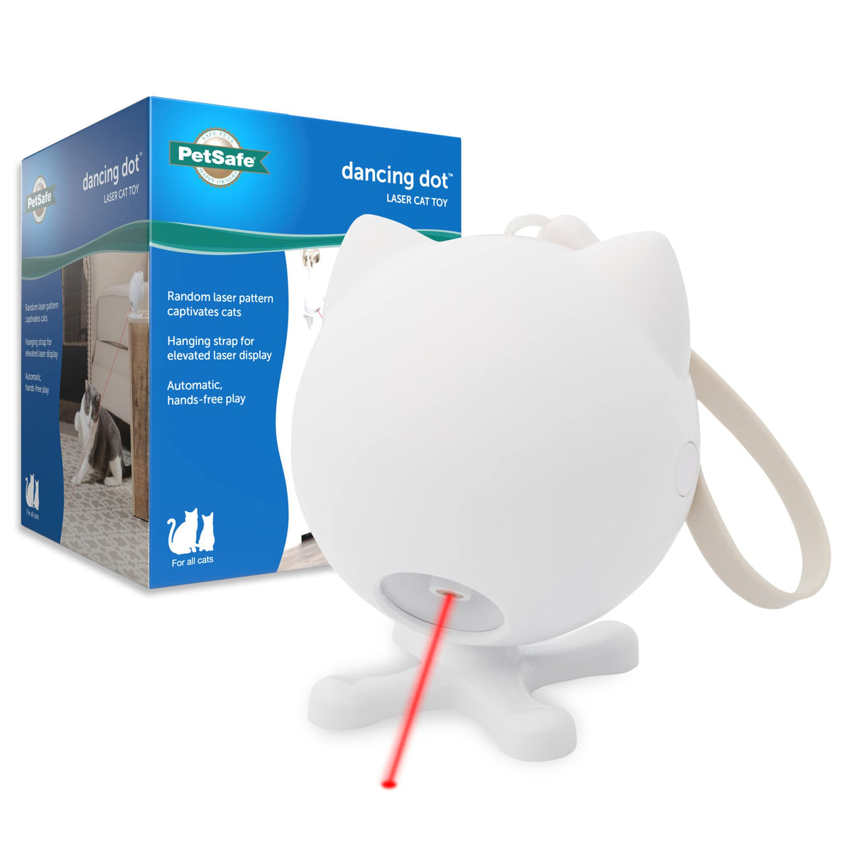 Petsafe Dancing Dot Laser Cat Toy - Interactive Playtime For Cats - 2 Play Modes