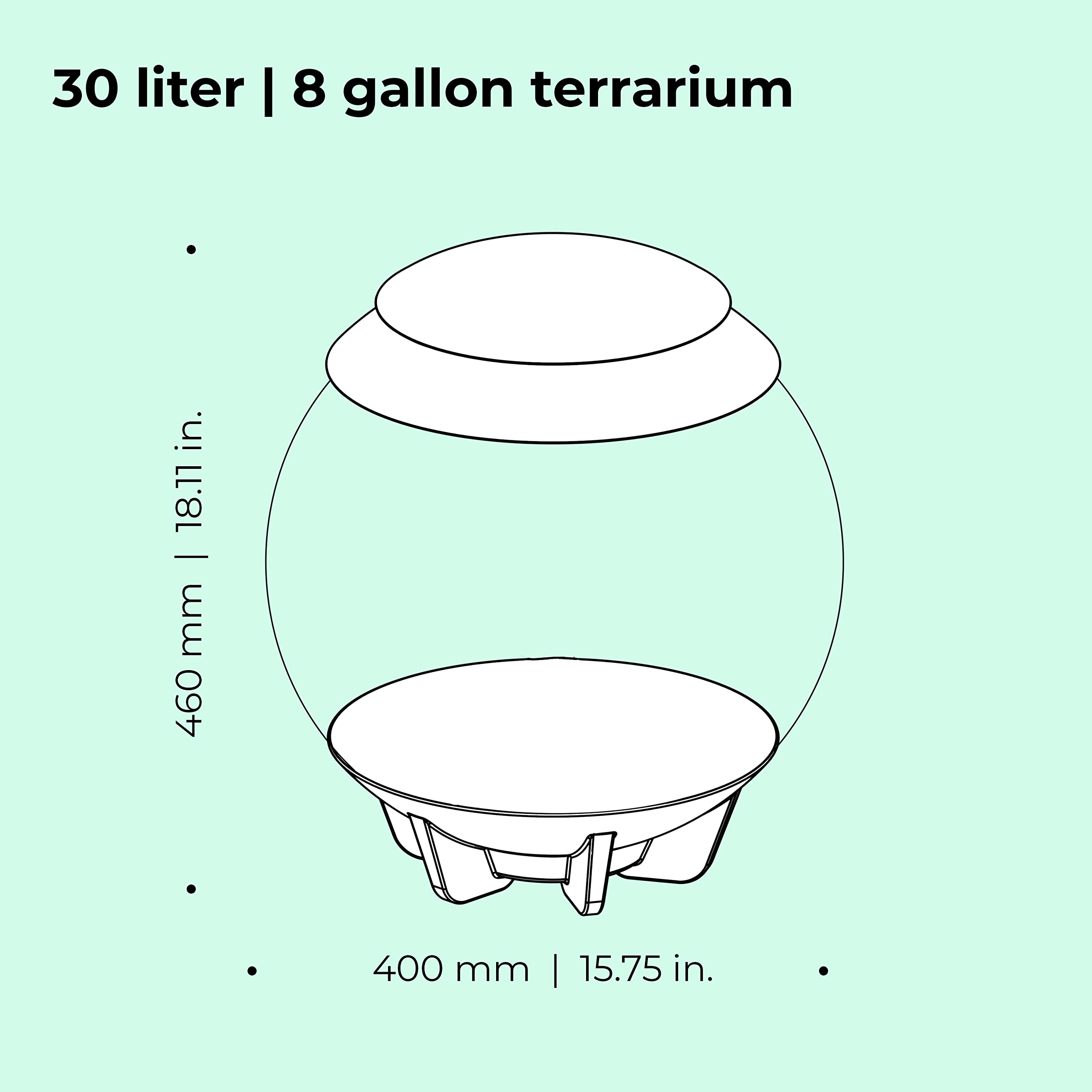 biOrb AIR 30, Fully Automated Terrarium for Arid, Temperate, or Tropical Plants, White