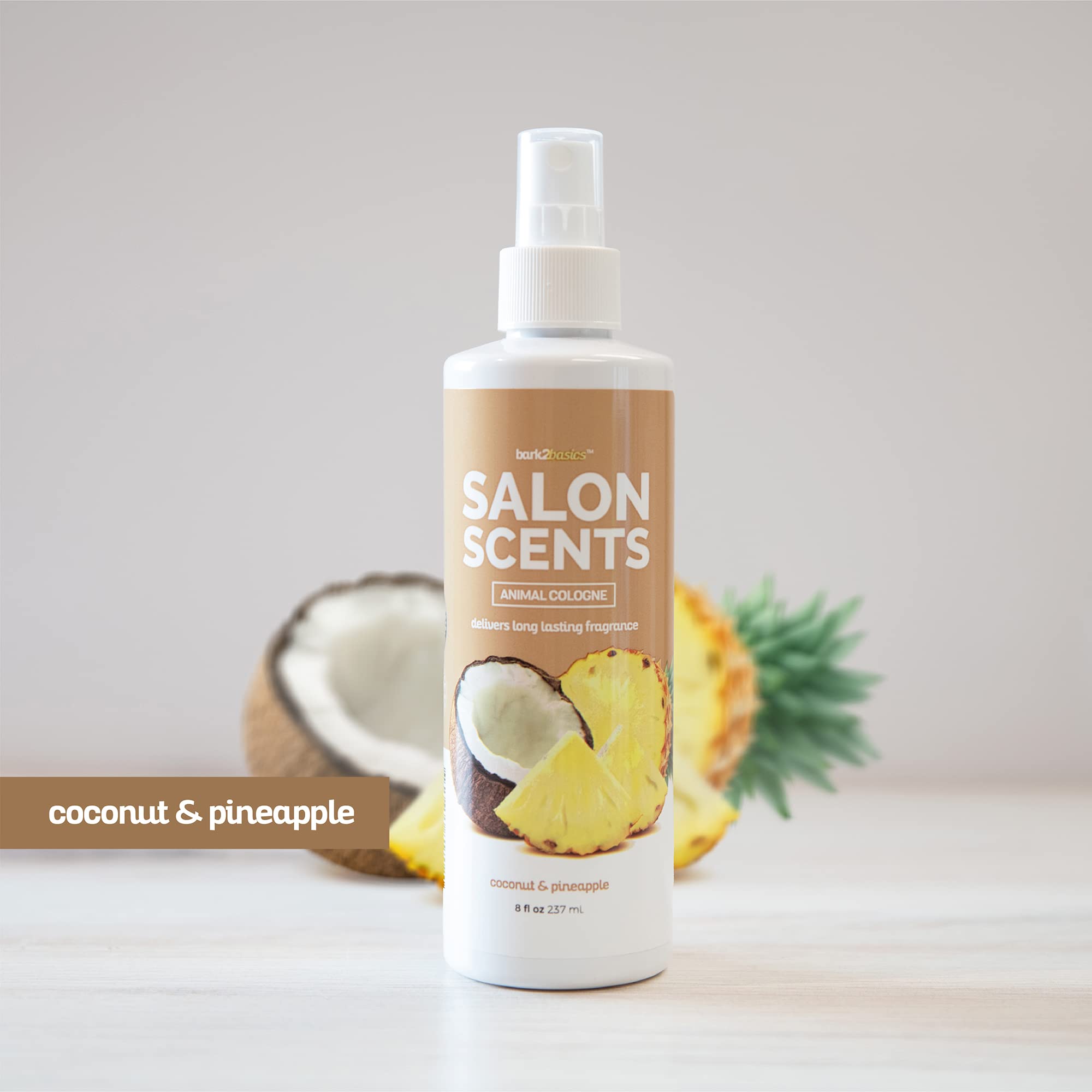 Bark2Basics Salon Scents Pet Grooming Cologne - 8 oz, Natural Professional Grade Perfume for Dogs and Cats, Spray, Long Lasting,