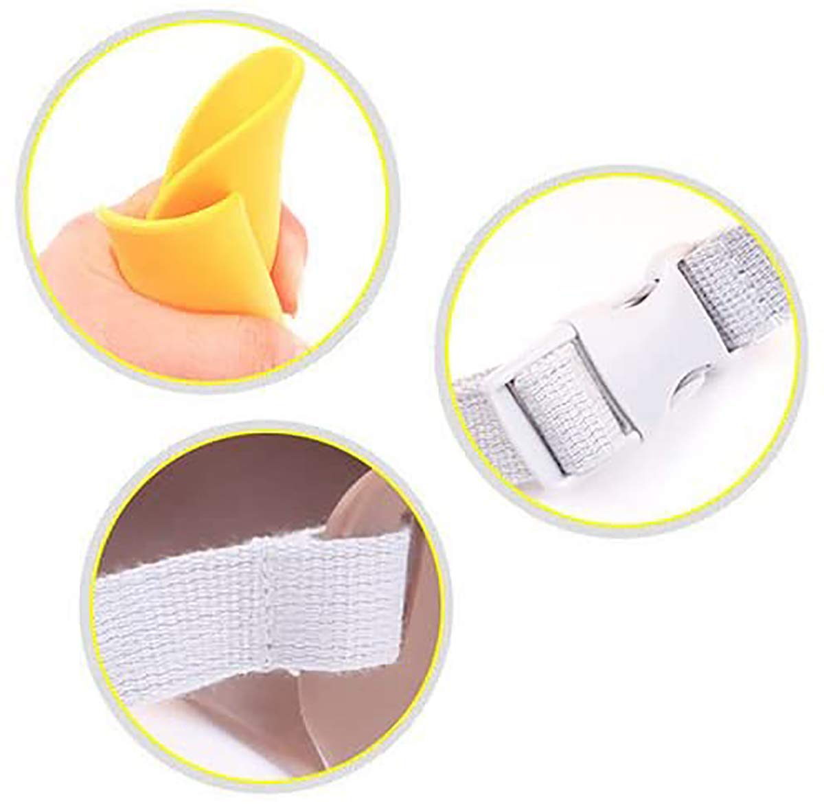 Dog Muzzles Anti Bite Silicone Duck-Bill Duck Mouth Shape Dog Mouth Covers Anti-Called Muzzle for Puppy Dogs