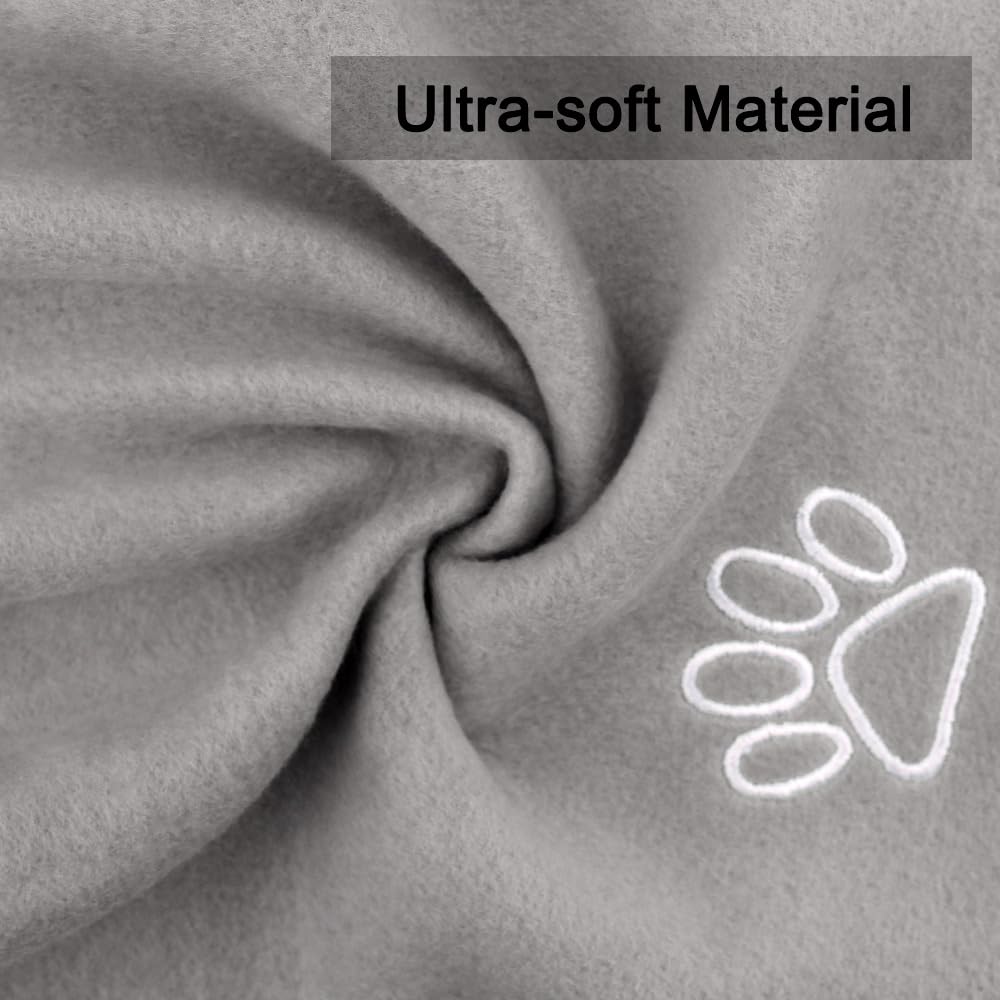 Mieakvool Puppy Dog Blanket, 6 Pack Pet Blankets For Puppy Cats Pets Fleece Paw Print Dog Blanket For Small Medium Pet Dog Cat W