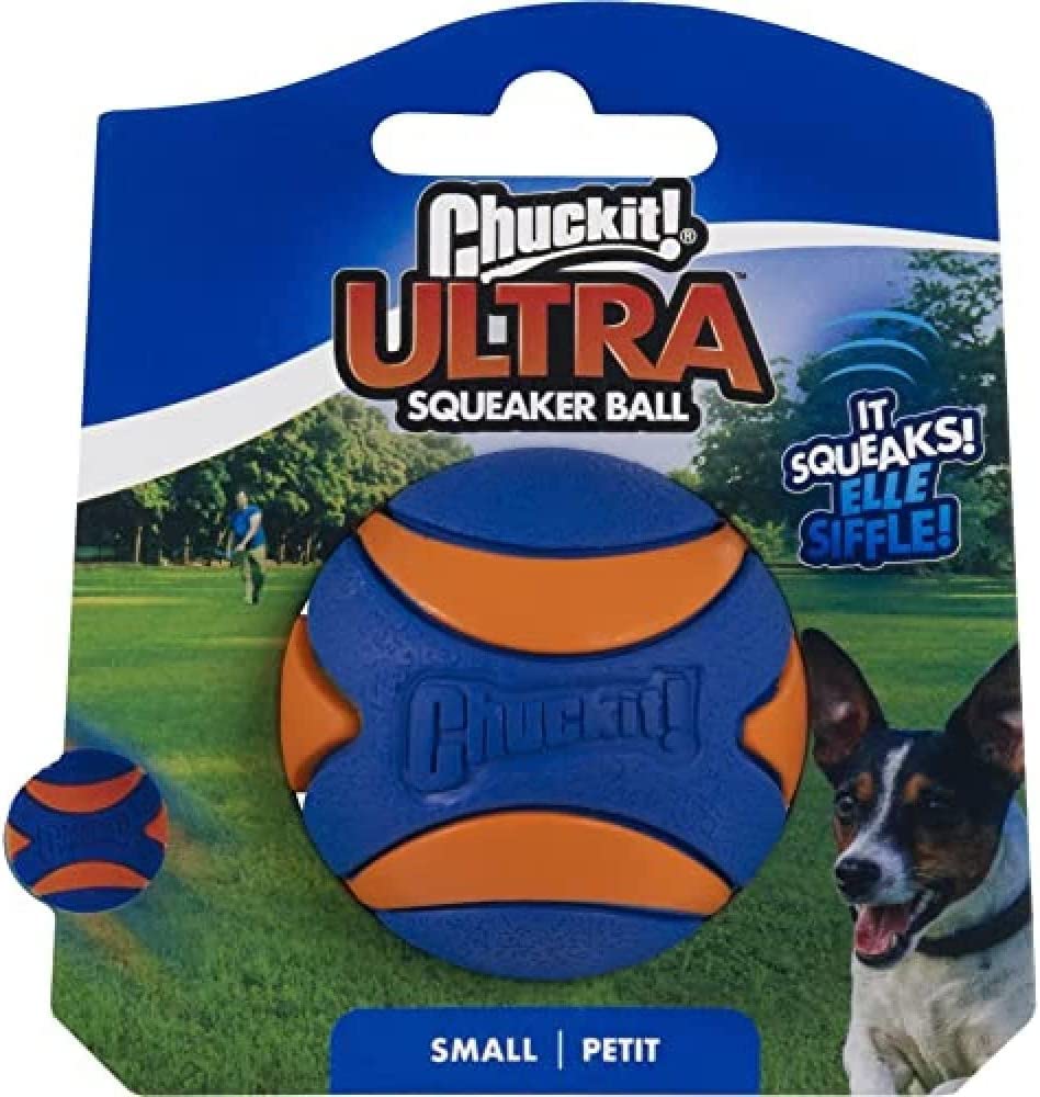 Chuckit Ultra Squeaker Ball Dog Toy Small (2 Diameter) (8 Pack)