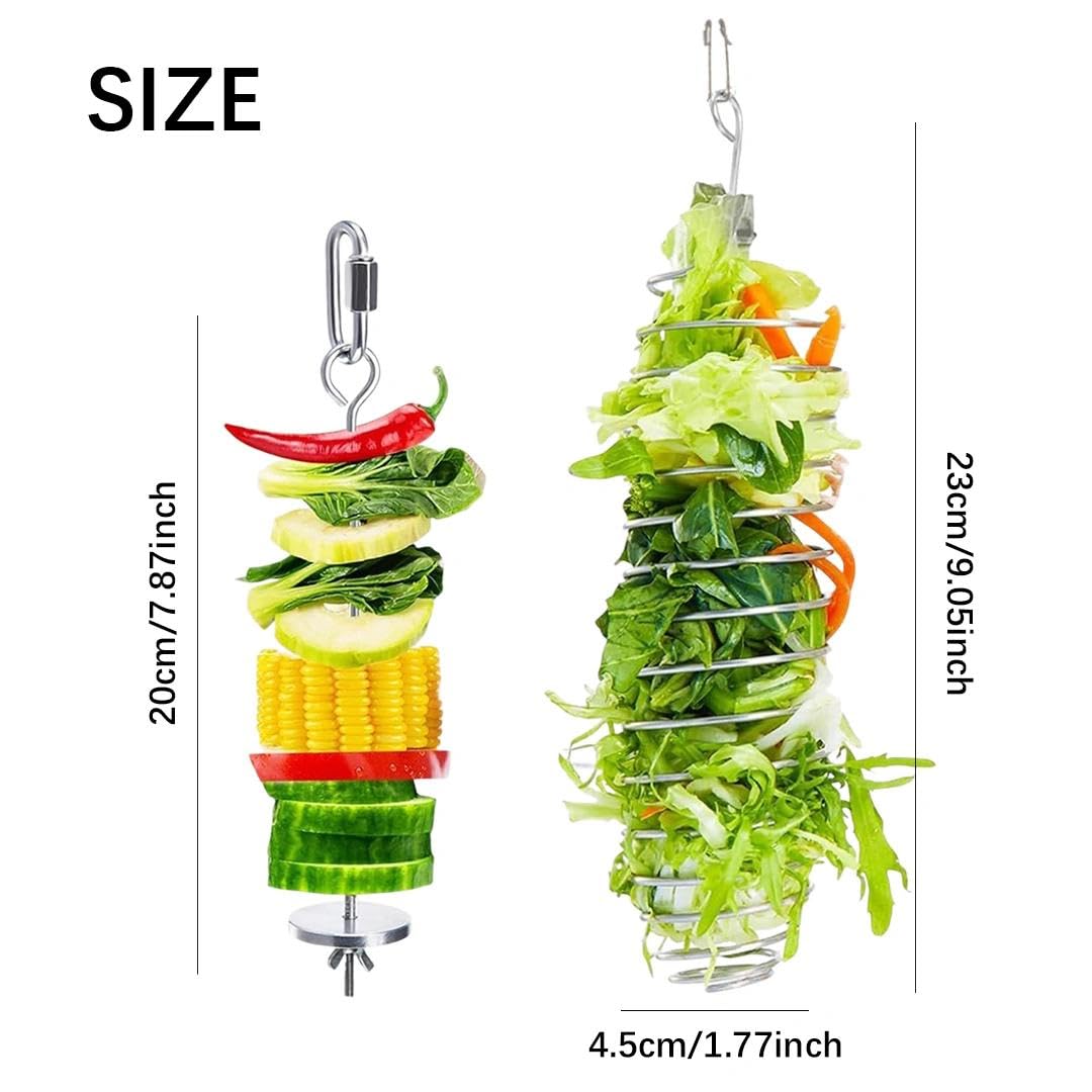 luchike 2Pcs Stainless Steel Rat Toys Rat Enrichment Toys Hamster Toy Hamster Cage Accessories Fancy Mice Cage Accessories Puzzl
