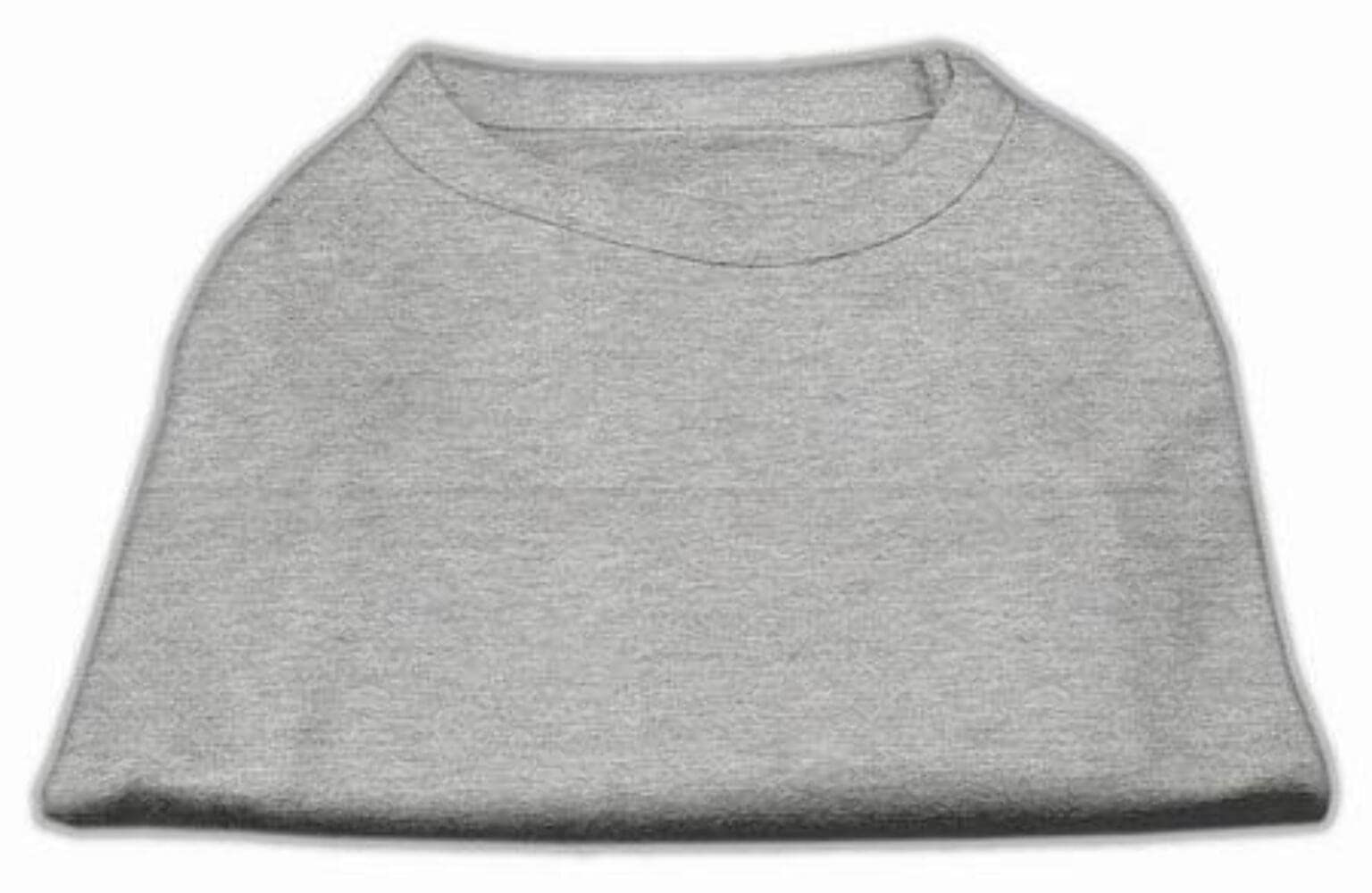 Pet Dog & Cat Shirt Blank, Plain Gray Med (6-10 lbs)