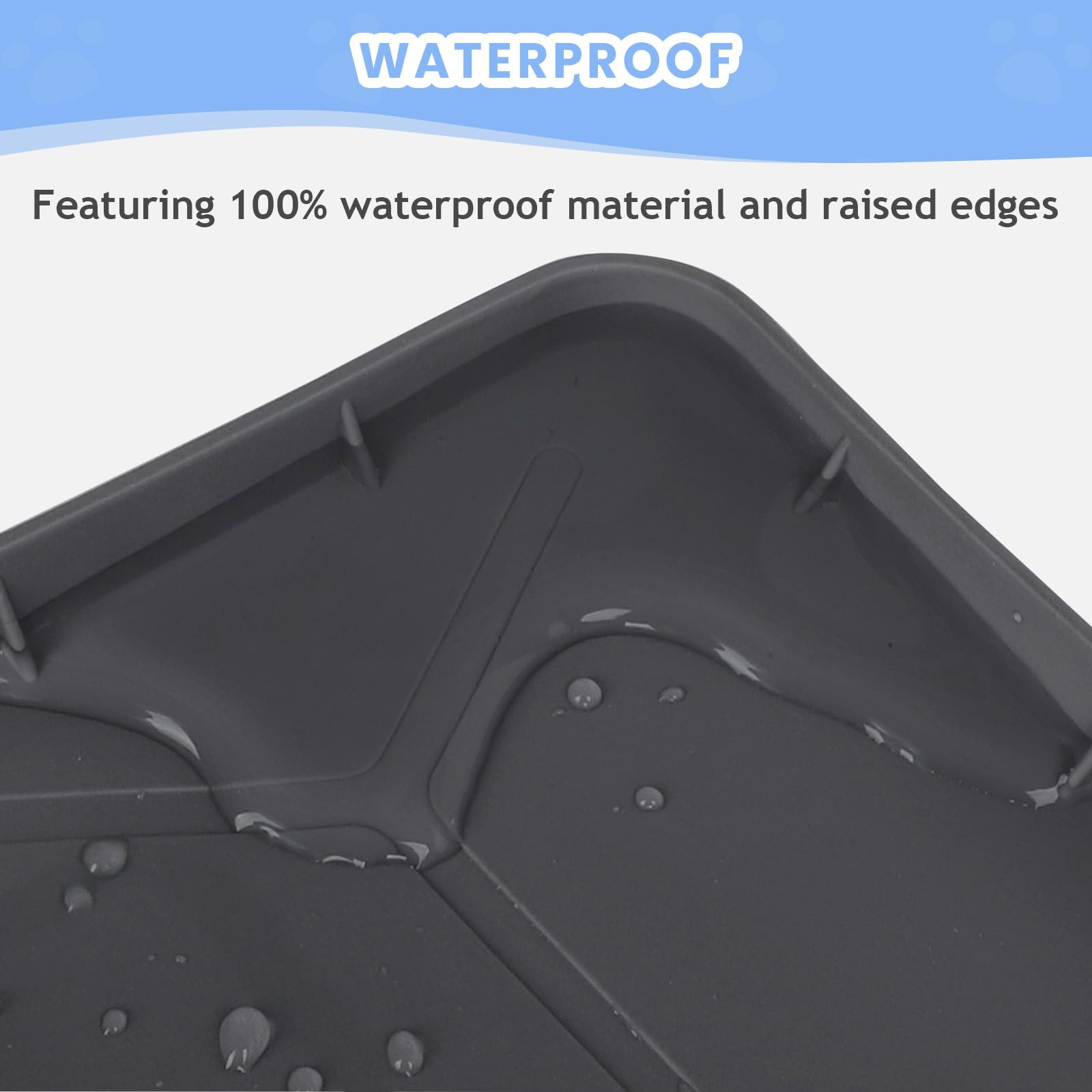 Bulkniu Large Silicone Cat Litter Mat: Easy To Clean Kitty Scratch Pad Soft And Waterproof Litter Box Trapping Mat (22''X34''-Da