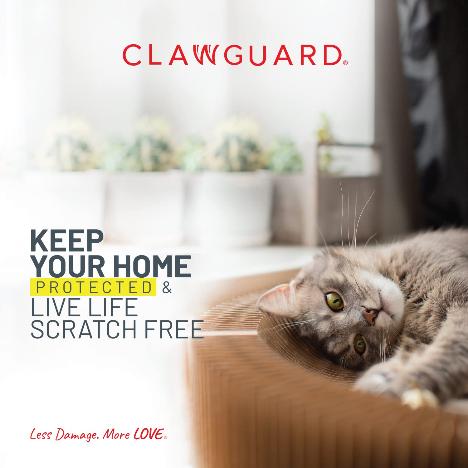Clawguard Cat Repellant Tape 20 Pre-Cut Strips - Cat Scratch Furniture Protector - Cat Deterrent Tape - Cat Anti Scratch Shields - Cat Scratch Sofa Protection - Sofa Drapes Screens And More