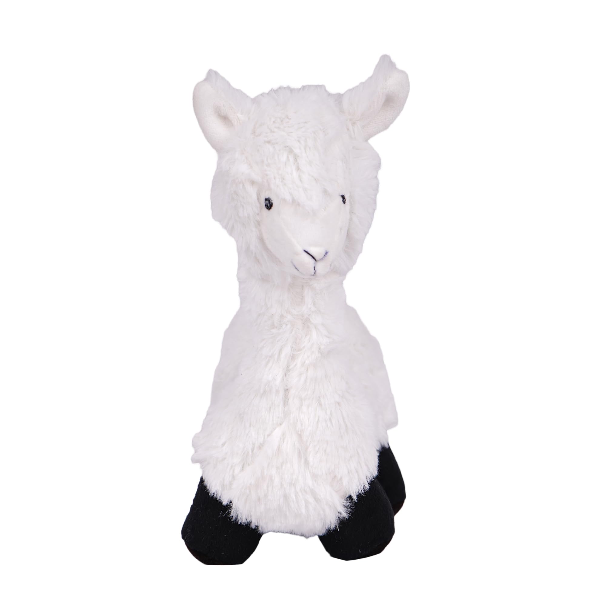 Unleash Squeaky Lamb Plush Dog Toy | Soft Fluffy Sheep Chew Toy With Squeaker & Crinkle Paper | Comfort Toy For Puppies, Small &