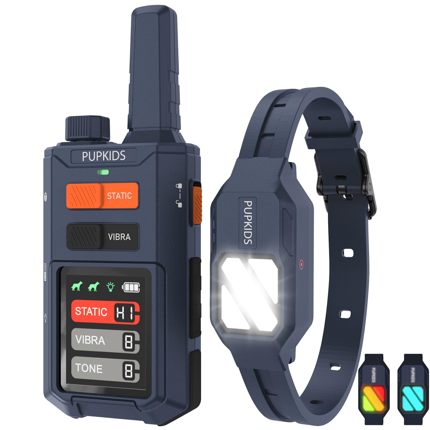 Dog Training Collar With 3 Night Lights- 4200 Ft Innovative E Collar For Dogs Training 119 Training Levels, 100% Safe Waterproof