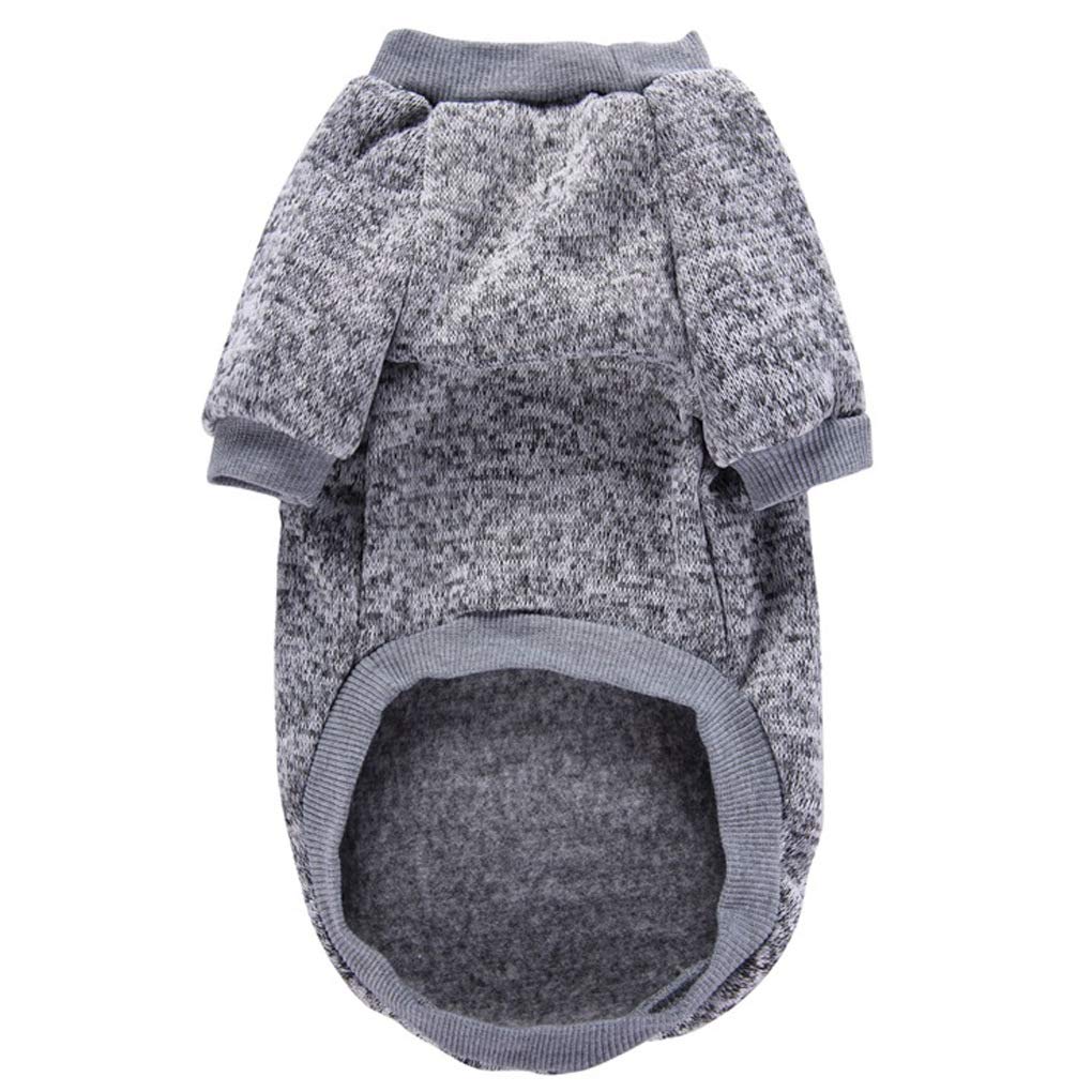Chborless Pet Dog Classic Knitwear Sweater Warm Winter Puppy Pet Coat Soft Sweater Clothing For Small Dogs (Xs, Grey)