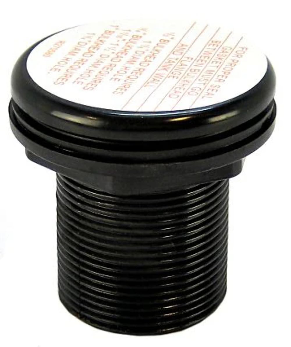 Lifegard Aquatics 1-Inch Double Threaded Bulkhead
