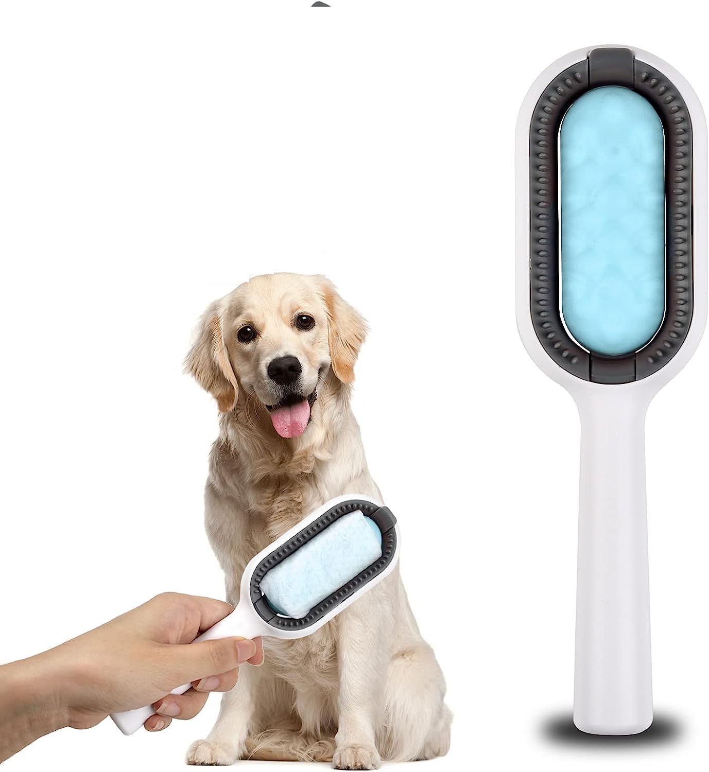 Rasikvar Lint Rollers Brush Reusable Sticky Picker Cleaner Roller, Travel Pet Hair Removal Comb, Lint Cleaning Roller Remover Br