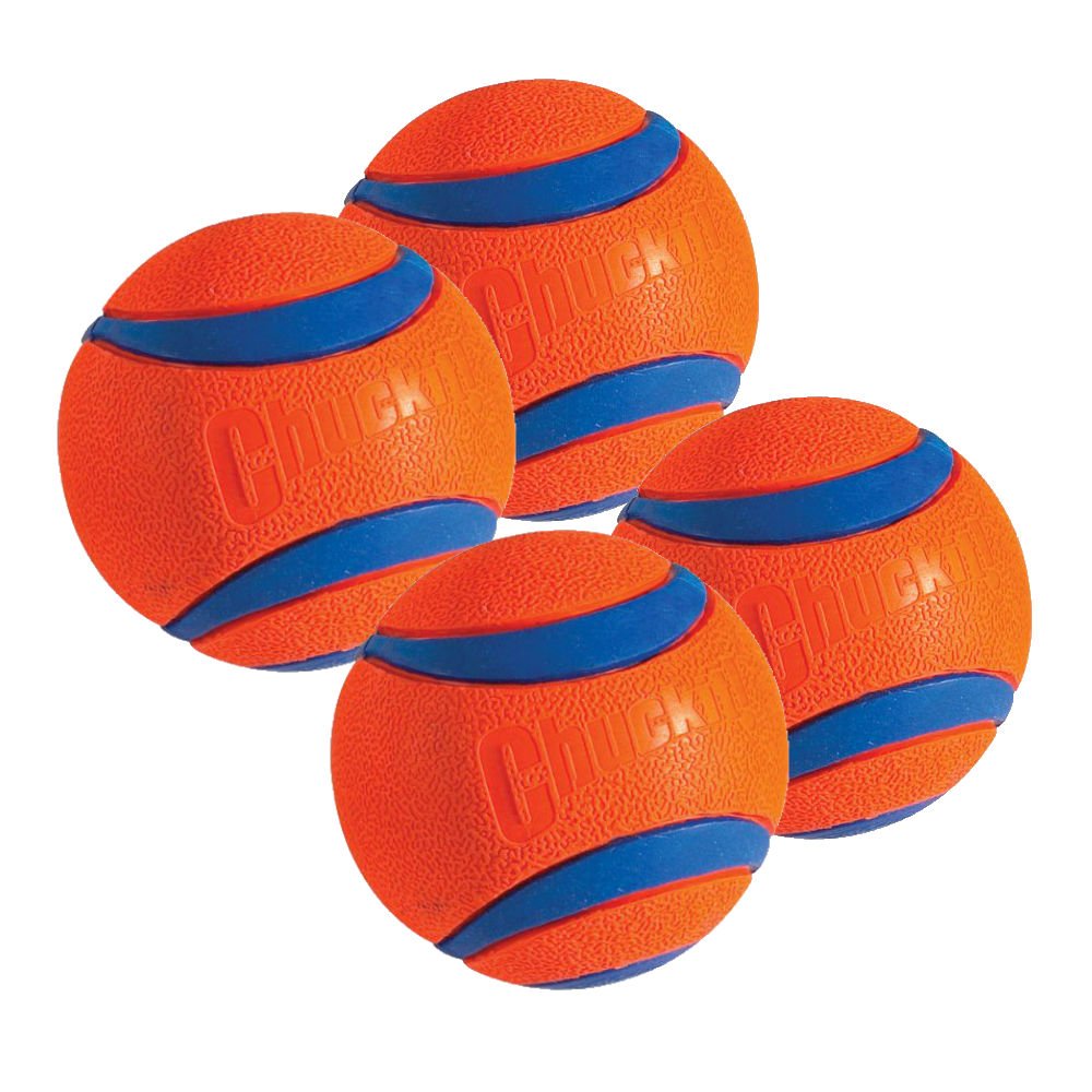 Chuckit! Dog Fetch Toy Ultra Ball Durable Rubber Fits Launcher Large 4 Pack4