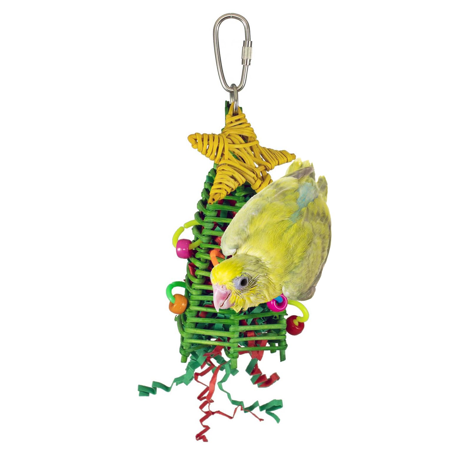 Super Bird Creations SB872 Mini Xmas Tree Bird Toy, Small/Medium Bird Size, 7 x 2