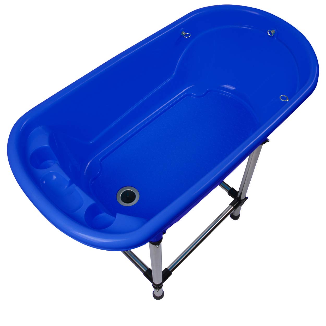 Flying Pig Pet Dog Cat Washing Shower Grooming Portable Bath Tub (Royal Blue)