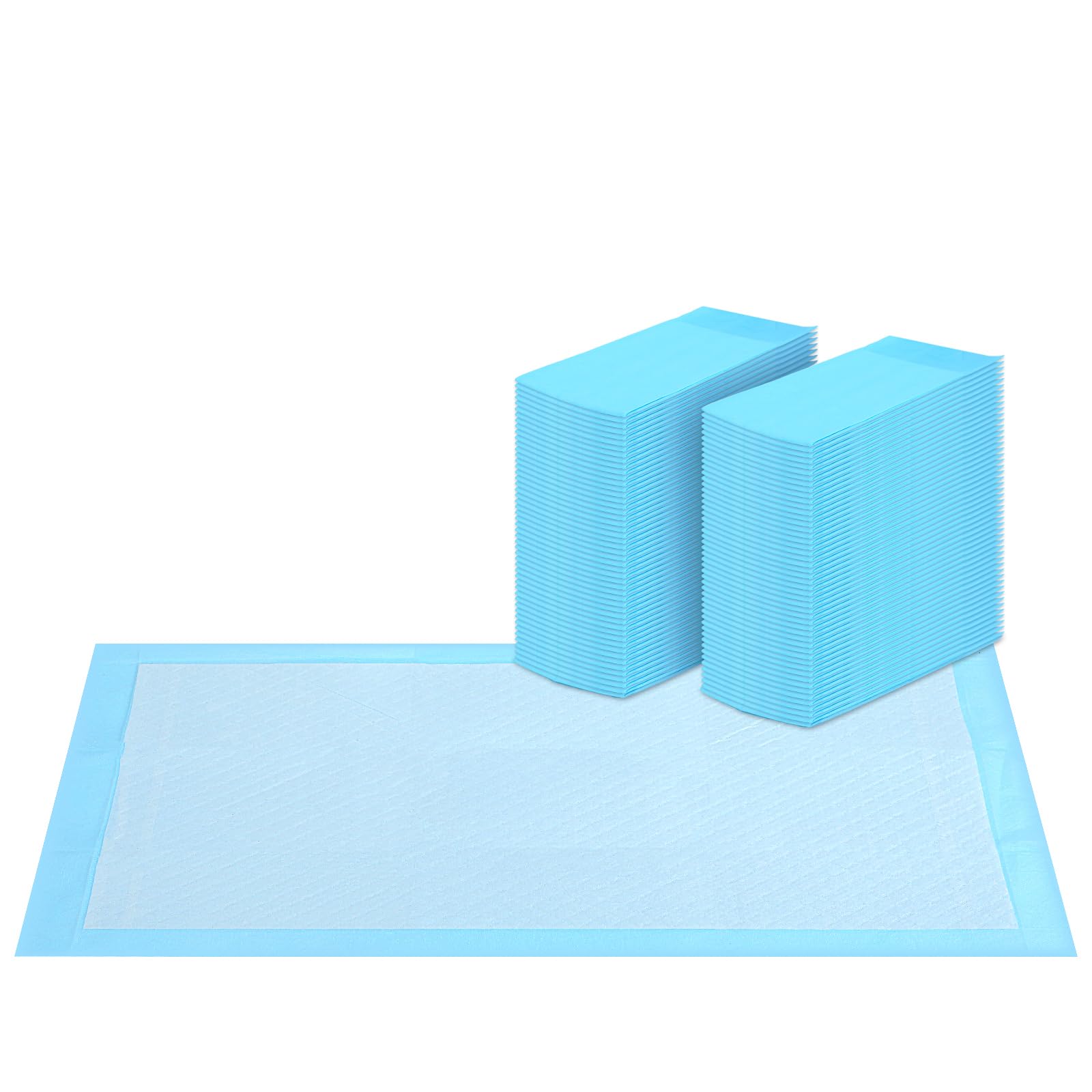 40 Count 28X44 Super Absorbent Waterproof Dog and Puppy Pet Training Pad, Disposable Underpads Housebreaking Pet Pad, Blue