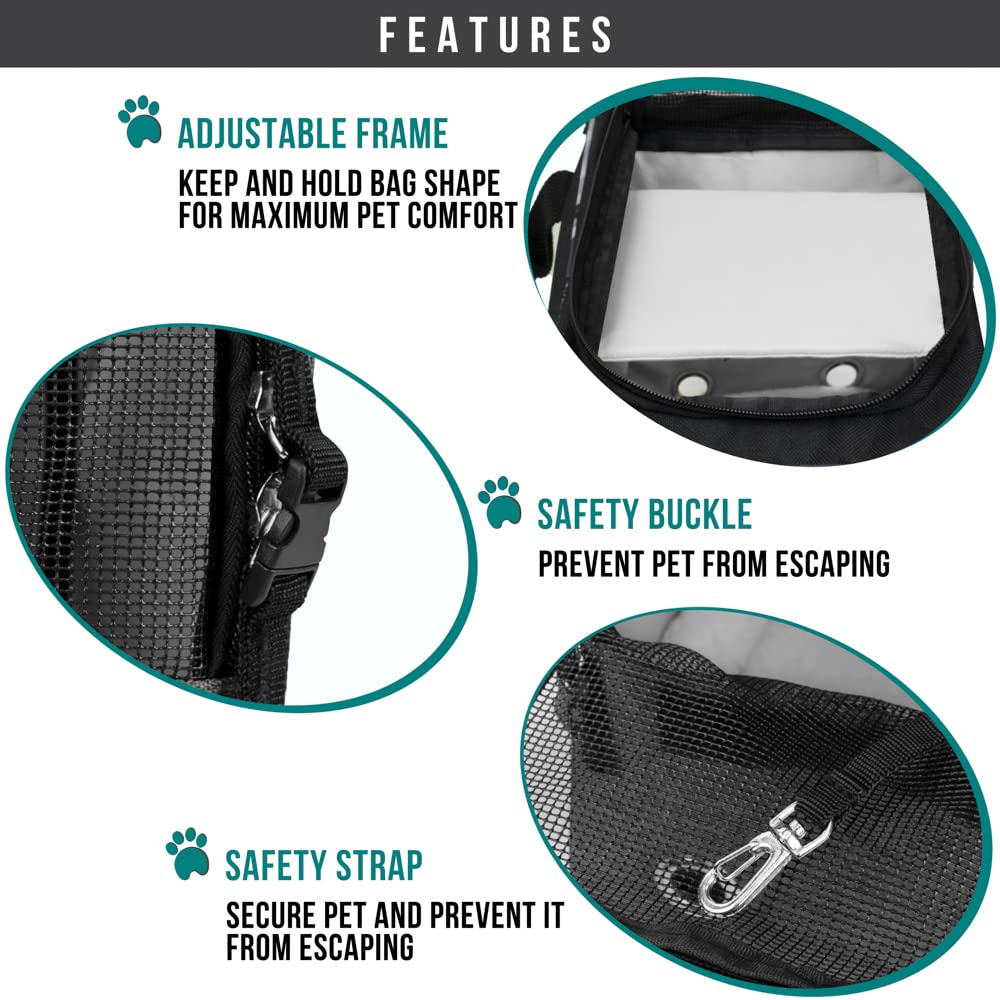 PetAmi Dog Purse Carrier for Small Dogs, Airline Approved Soft Sided Pet Carrier with Pockets, Ventilated Dog Carrying Bag for P