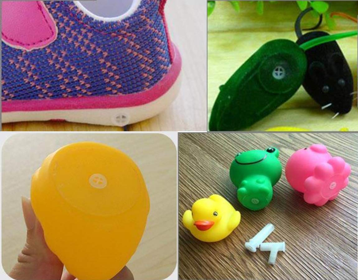 NC Dog Squeakers, 60pcs Replacement Set: 20 Small, 20 Medium, 20 Large - Perfect for Dog Toys, Shoes, Dolls - Portable, Lightwei