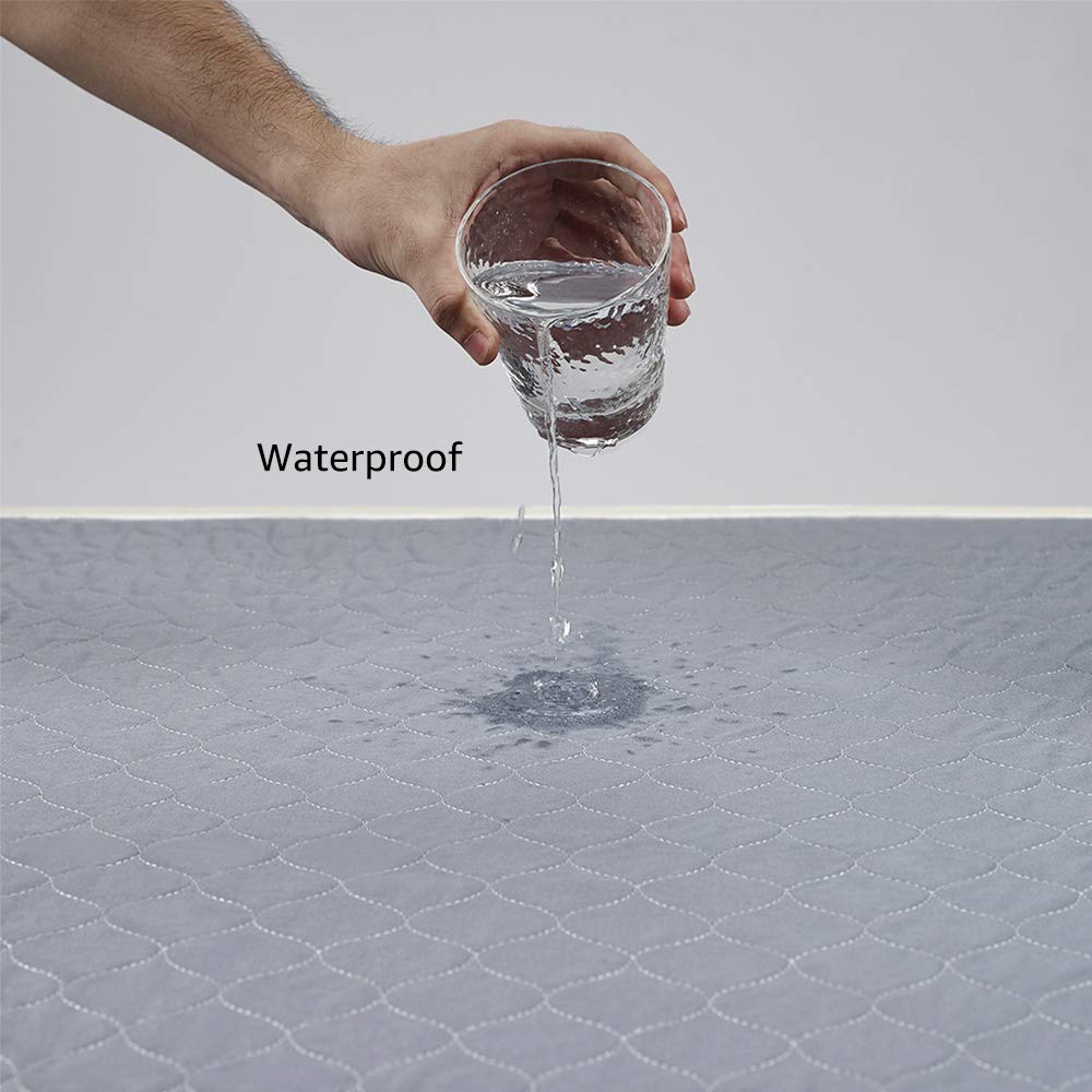 unipaws Waterproof Dog Training Pads for Dog Crate, Playpen, Non-Slip and Washable Pee Mats for Dogs, Floor Protector for Travel