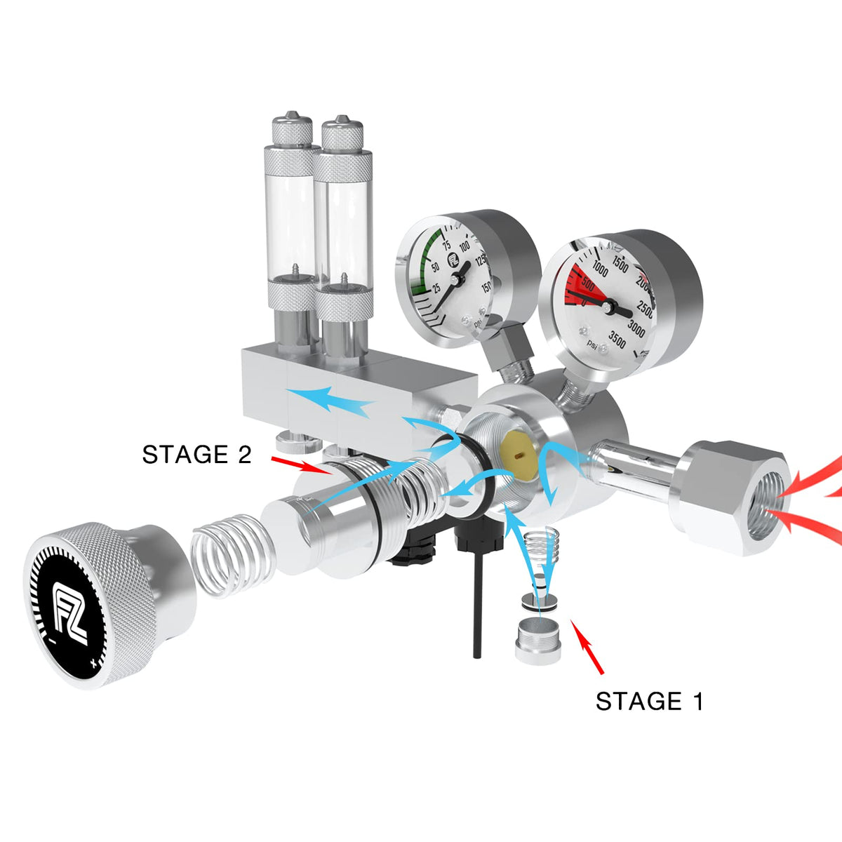 Dual Stage CO2 Regulator - SR Aquaristik Dual Stage CO2 Regulator - SR Aquaristik