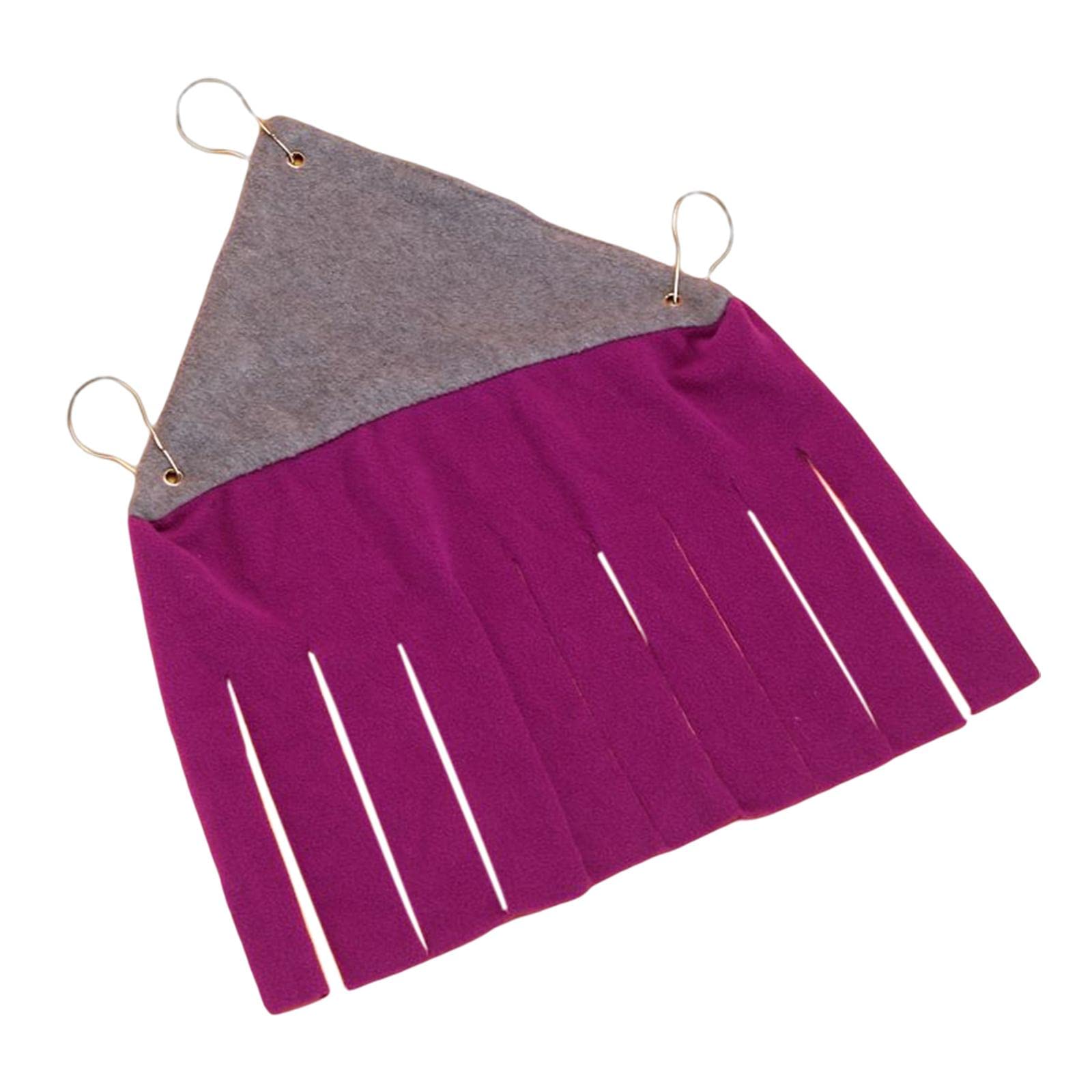 CALANDIS Small Animal Hammock Bed Hamster Nest Pet Tassel Tent Resting Nest Purple | Beds | Cat Supplies