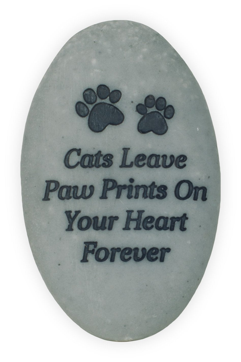 Angelstar Rainbow Bridge Pet Stone - Cats Leave Paw Prints On Your Heart Forever