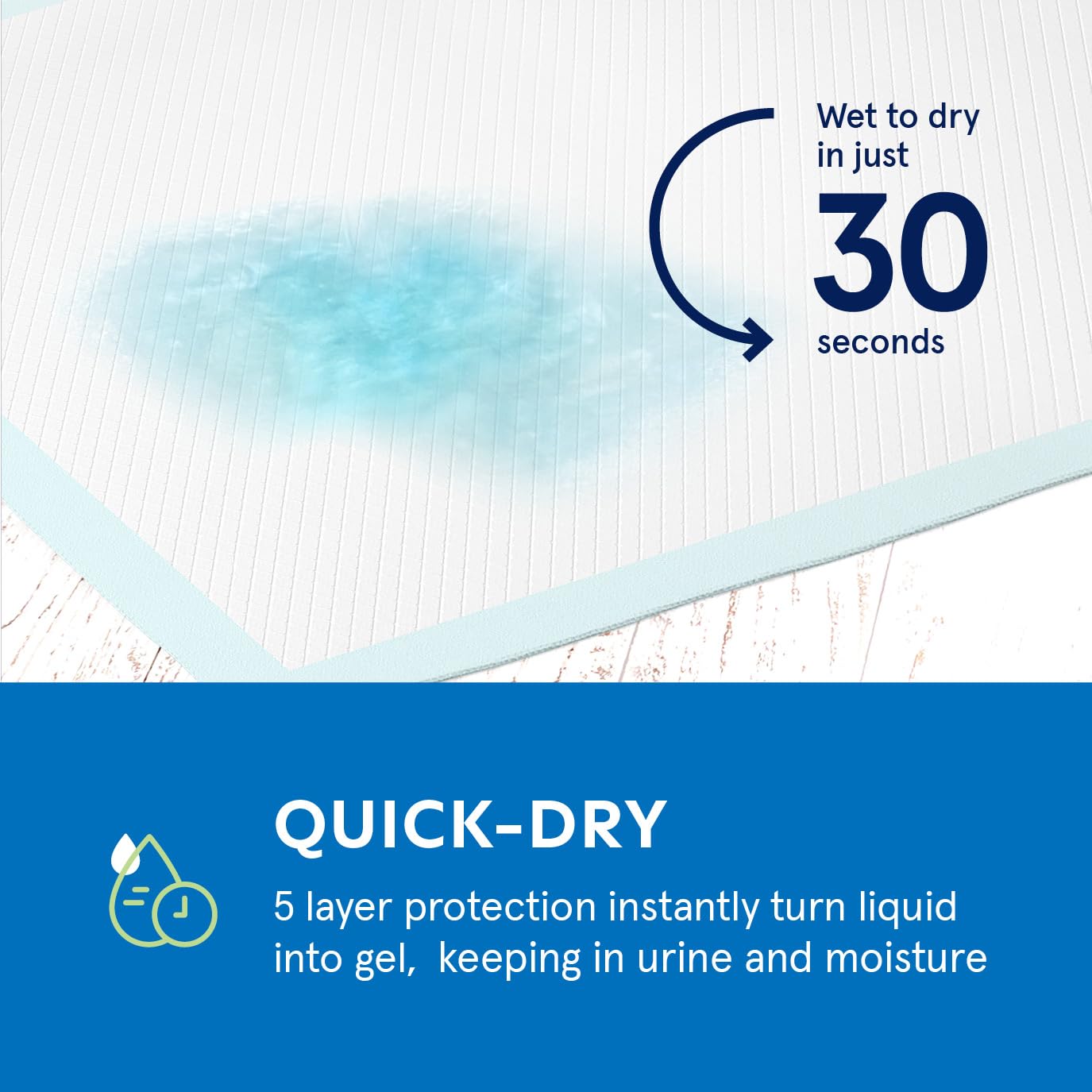 Puppy Pads Pet Pee Pads For Dogs & Puppy Training [100-Count] Potty Pads For Dogs 22'' X 22'' Leak-Proof Dog Pee Pads - Quick-Dr