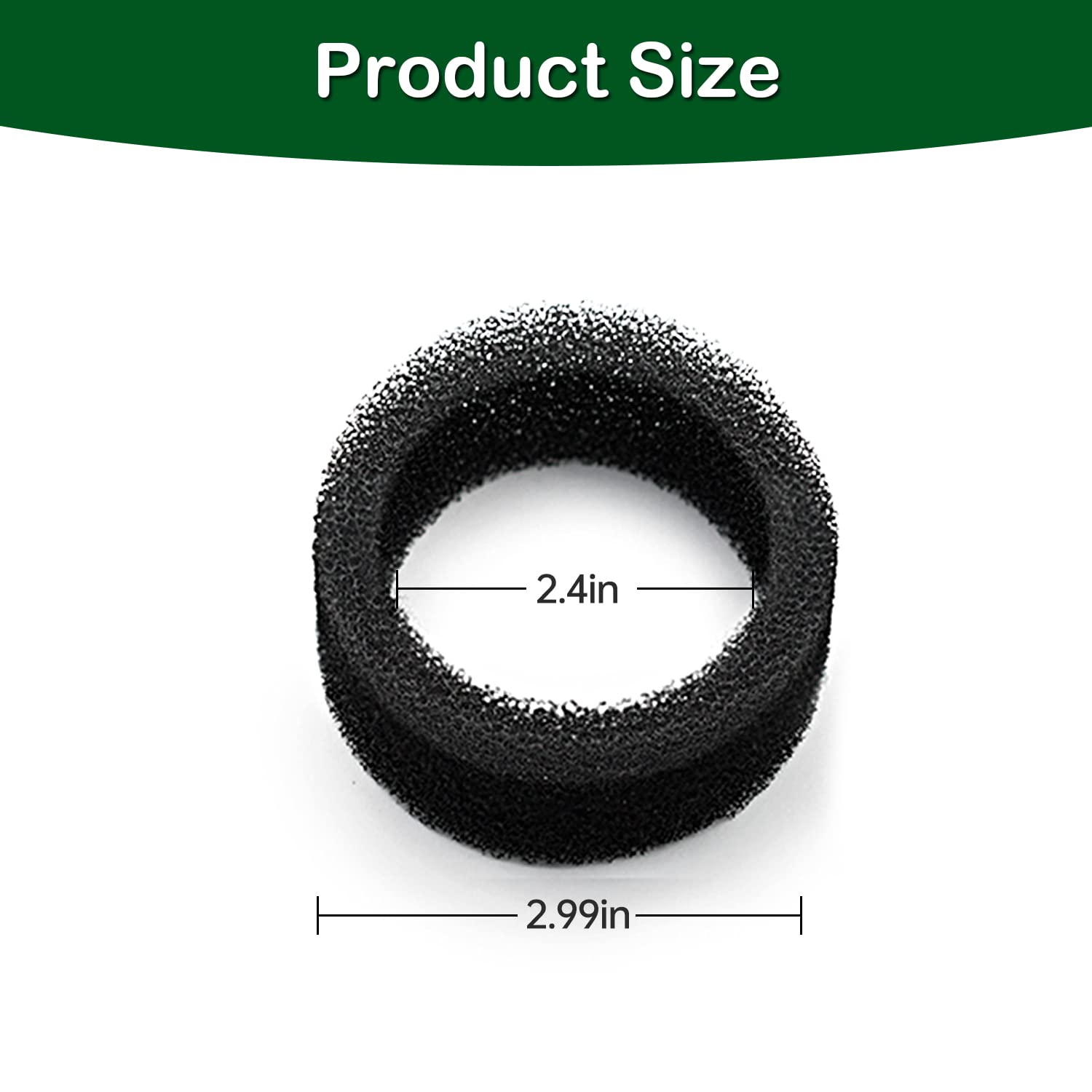 Cat Water Fountain Filters, Cat Fountain Replacement Filters For 2.0L/67Oz Automatic Pet Water Dispenser,Pet Water Fountain Replacement Filters Package(Sponge 8 Pack)