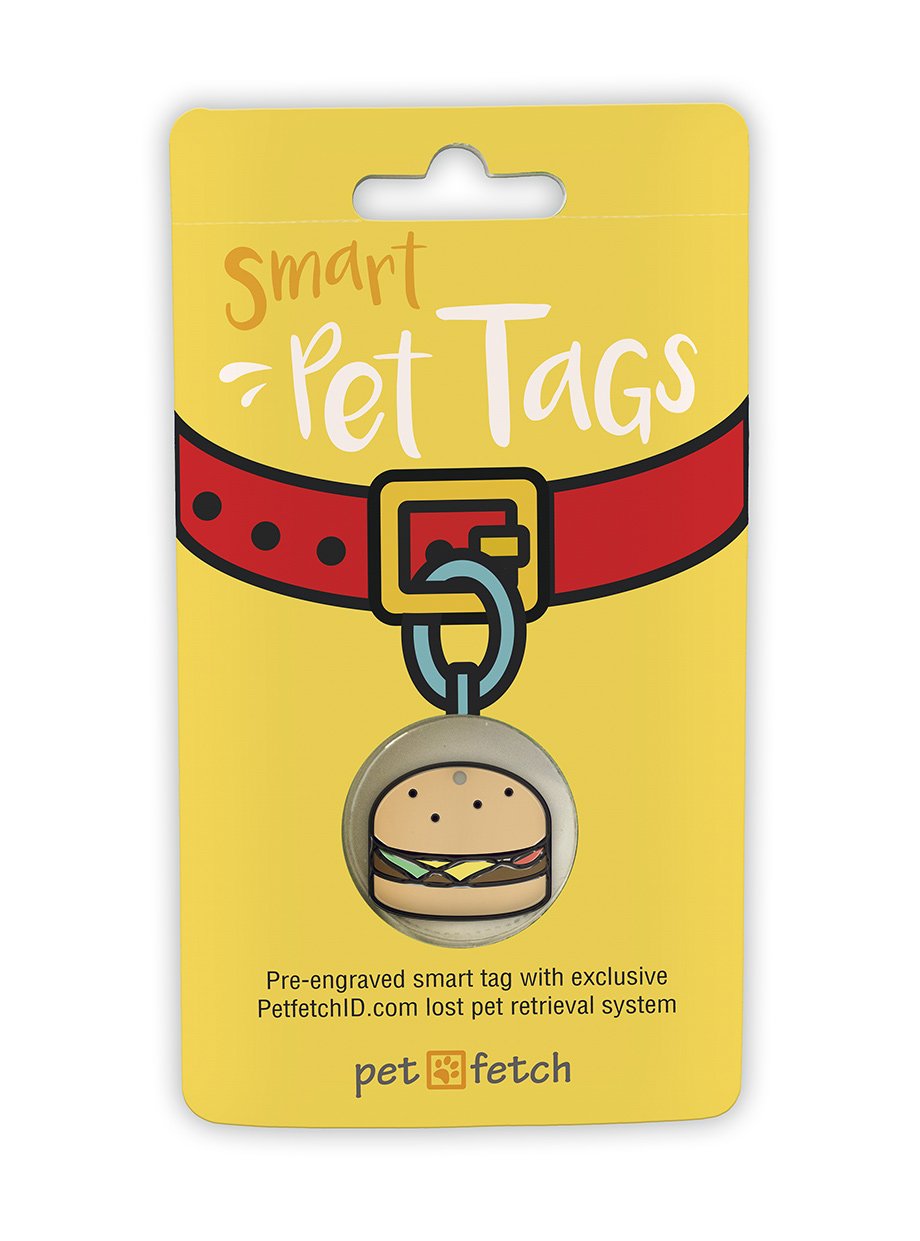 Petfetch Smart Id Pet Tag (Hamburger)