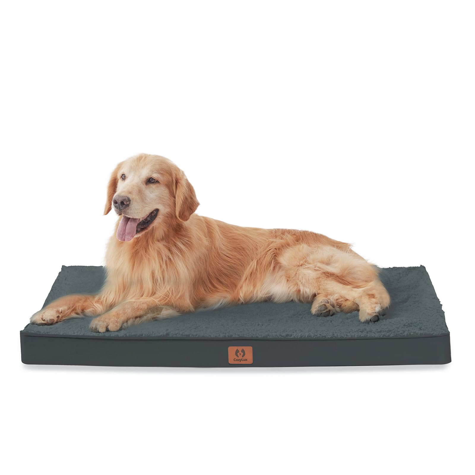 Cozylux Extra Large Dog Bed With Washable Cover & Waterproof Liner, Egg Foam Support Pet Bed For Crate, For Dogs Up To, For Dogs