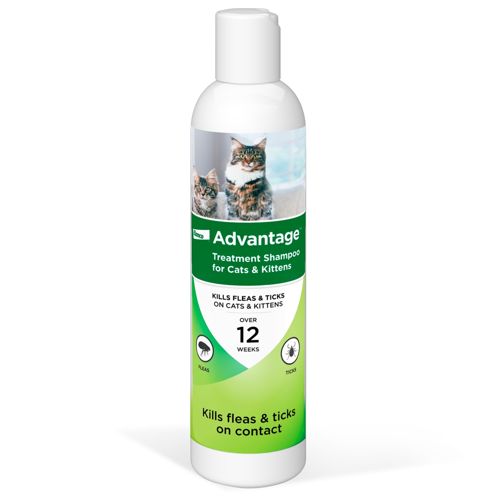 Advantage Flea And Tick Treatment Shampoo For Cats And Kittens, 8 Oz