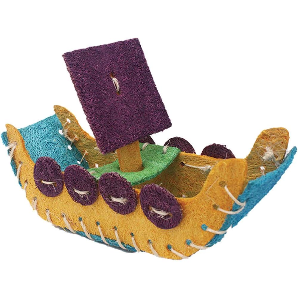 A&E Cage Company 52400976: Toy Loofah Boat