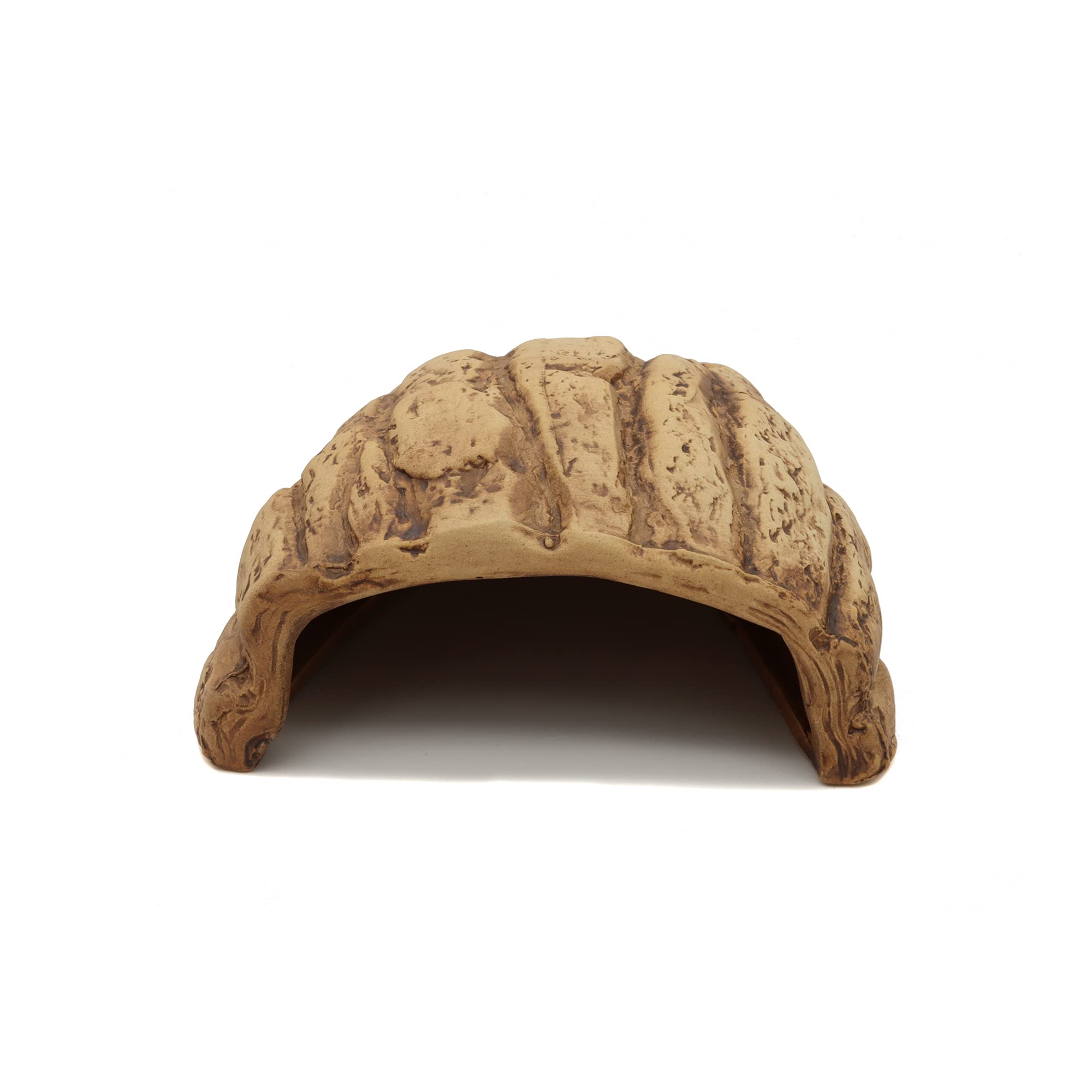 ALEGI Aquarium Decoration Hideaway Rock Cave - Brown Tree Bark for Betta, Shrimp, and Cichlid Breeding & Spawning
