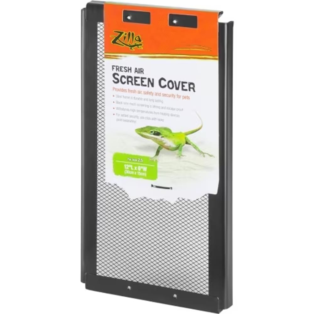 Zilla Metal Terrarium Screen Cover Size: 12'' X 6''