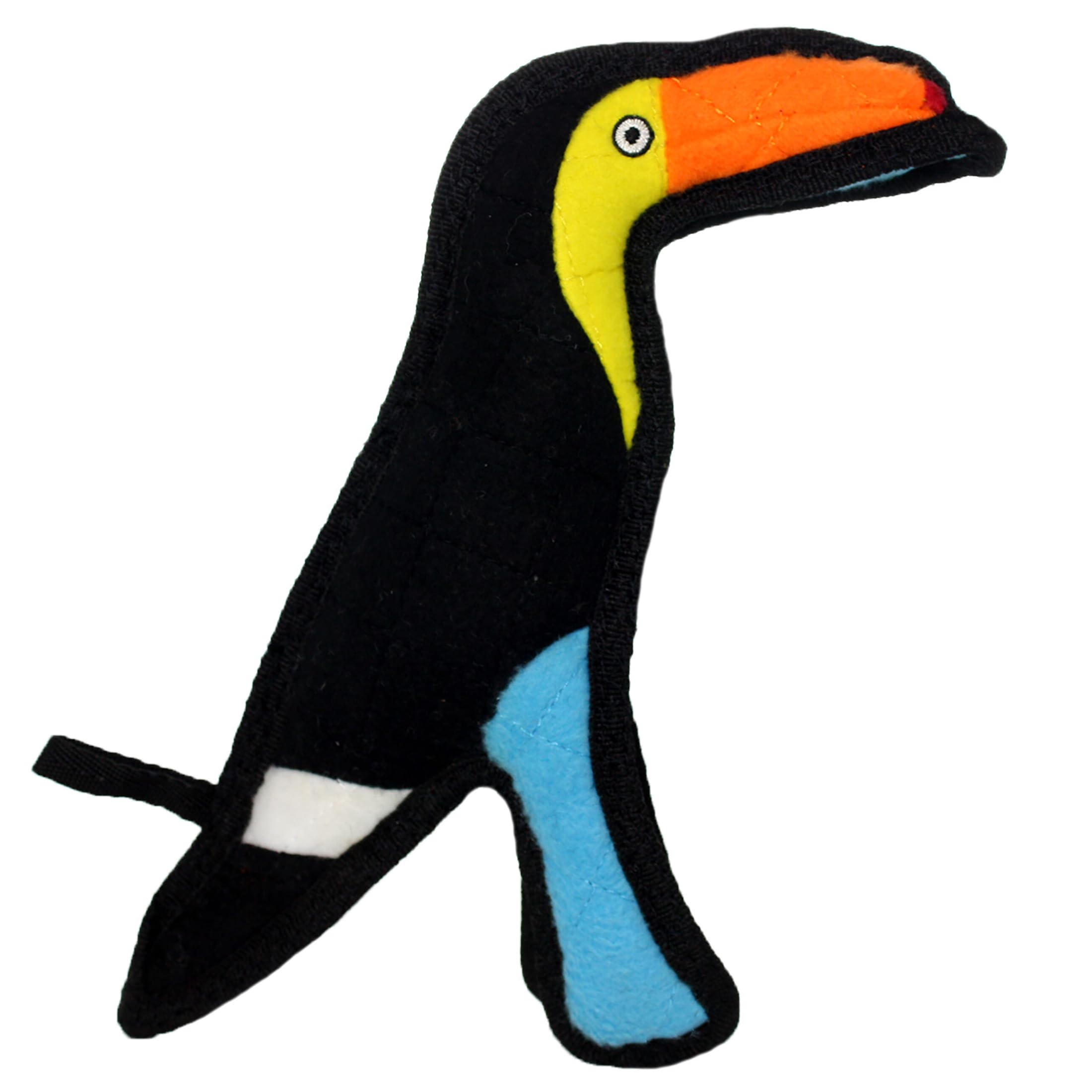 TUFFY - Original : Toucan Dog Toy : Ultra Durable Plush Dog Toy with Multiple Layers & Reinforced Seams, Washable and Floats, Or