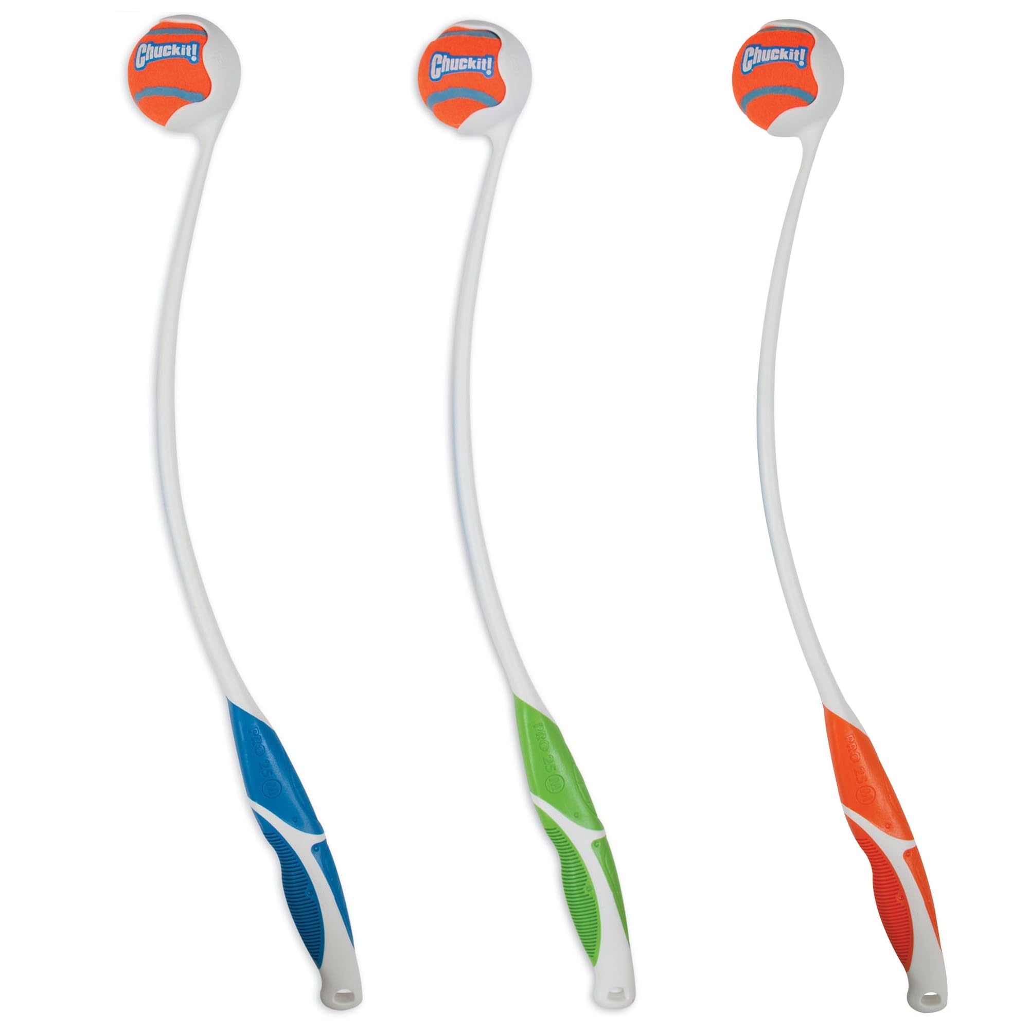 Chuckit! Dog Ball Launcher - Pro 25' With Medium (2.5'), Dog Fetch Ball Thrower, For Dogs 20-60 Pounds, Made In Usa