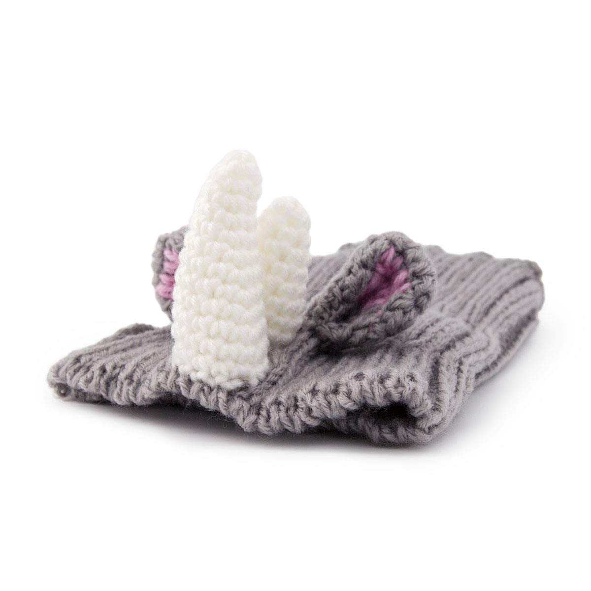 Zoo Snoods Rhino Costume for Dogs and Cats, Large - Warm No Flap Ear Wrap Hood for Pets, Dog Outfit with Horn for Winters, Hallo