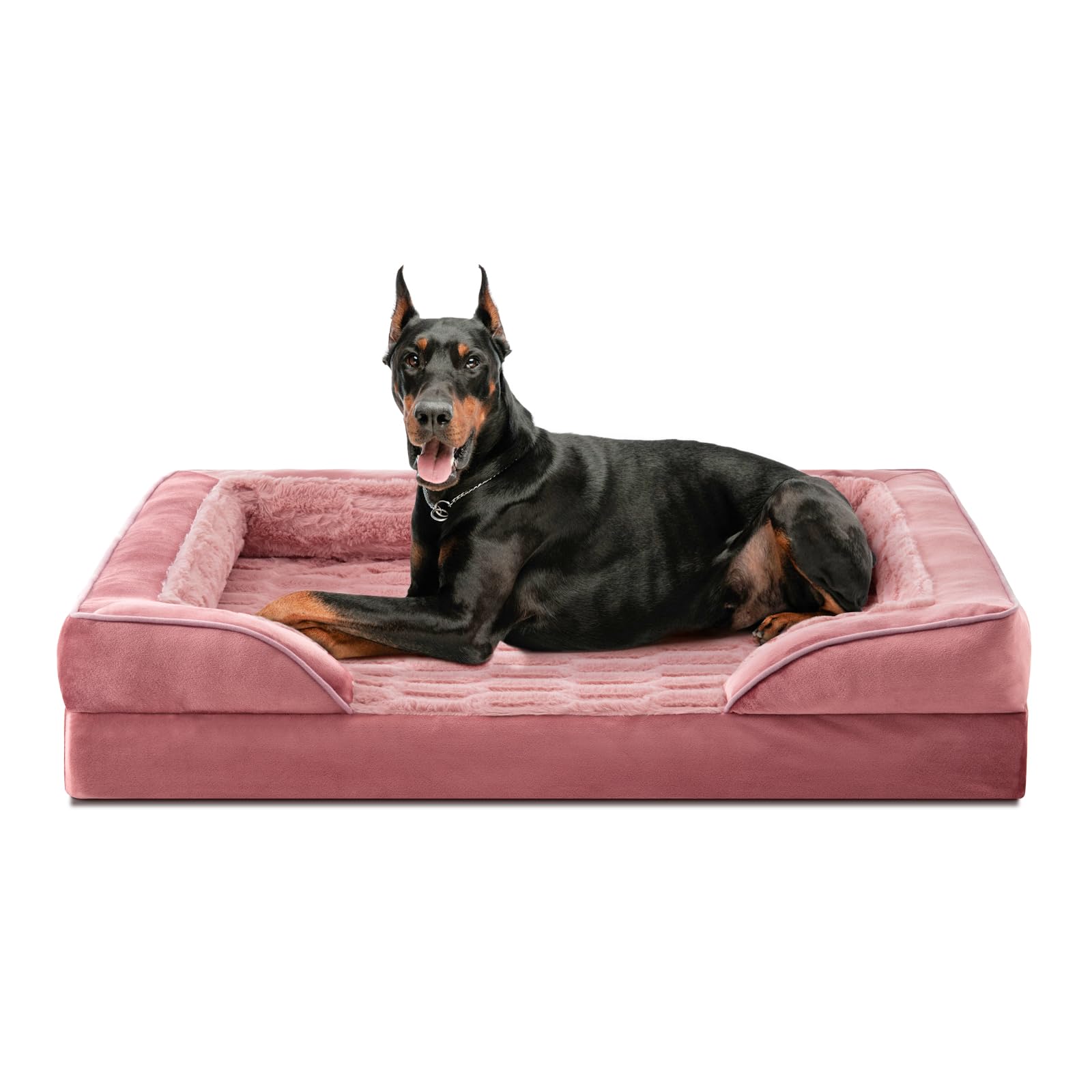 Furtime Orthopedic Dog Bed For Extra Large Dogs - Xl Waterproof Dog Sofa Bed, Ultra Comfy Supportive Foam Pet Bed With Removable