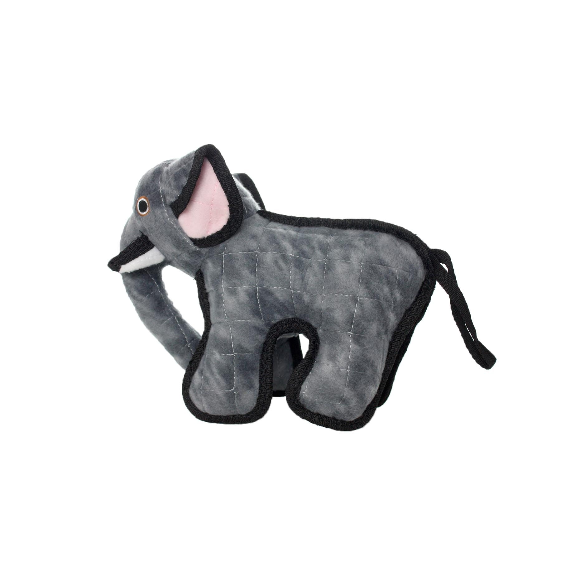 Tuffy - World'S Tuffest Soft Dog Toy - Zoo Junior Elephant - Multiple Layers. Made Durable, Strong & Tough. Interactive Play (Tug, Toss & Fetch). Machine Washable & Floats
