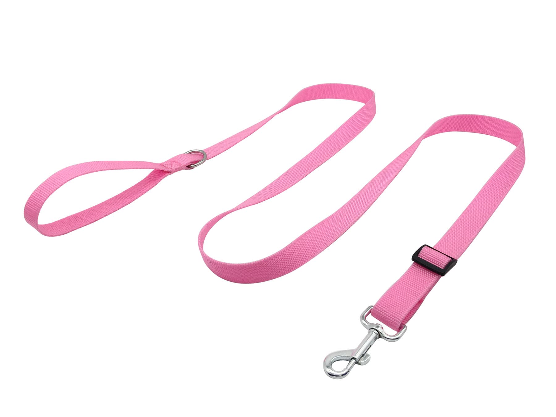 6Ft/ 10Ft Adjustable Dog Leash, Nylon Dog Leashes For Medium Large Dogs (6Ft, Pink)